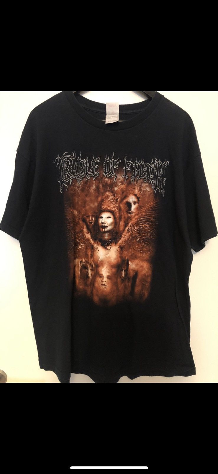 Cradle of Filth VIP 2007 Grave Rare Concert Tour Band hot T-Shirt Black Size Large