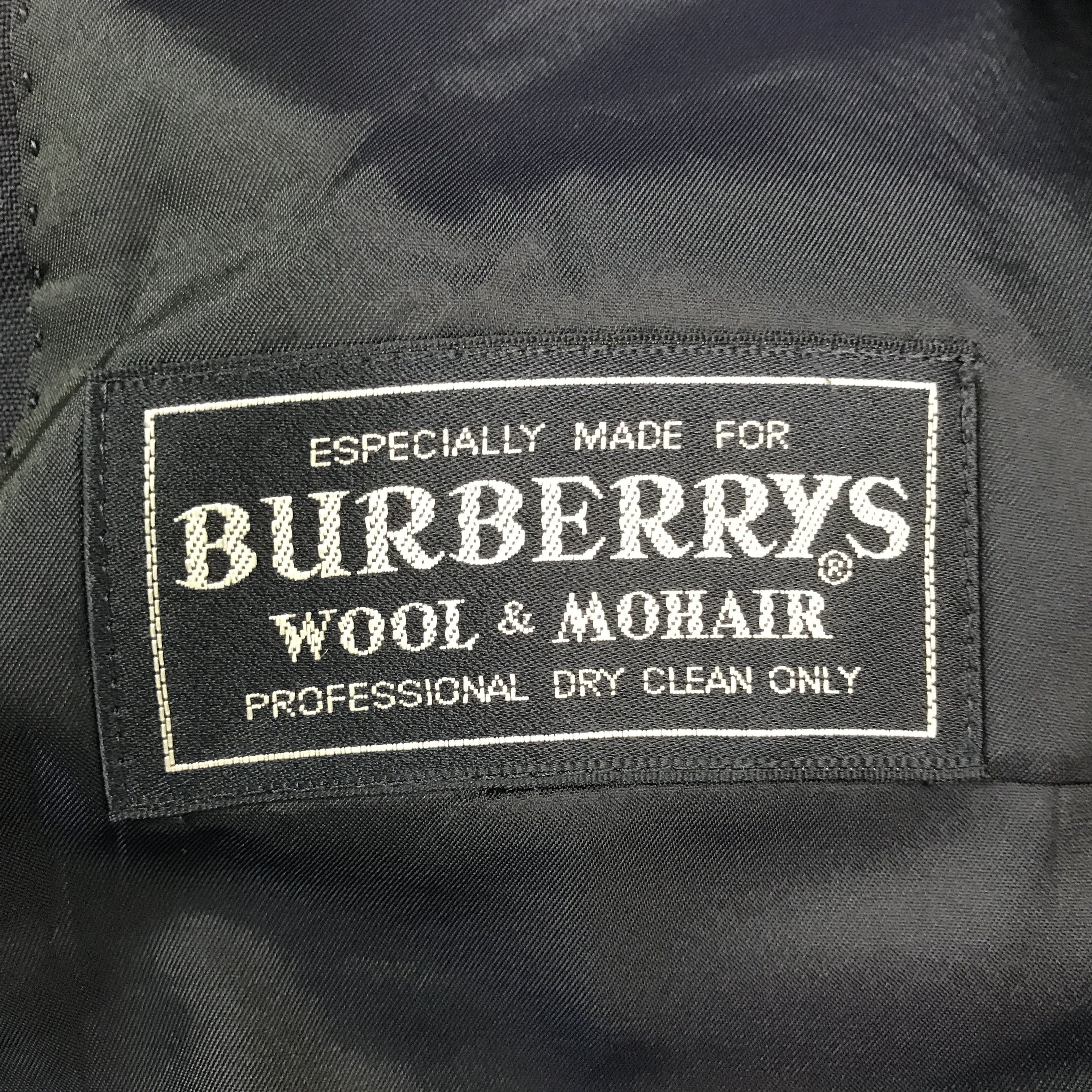 Burberry × Vintage burberrys Wool & mohair blazer coat jacket Size US L / EU 52-54 / 3 - 9 Thumbnail