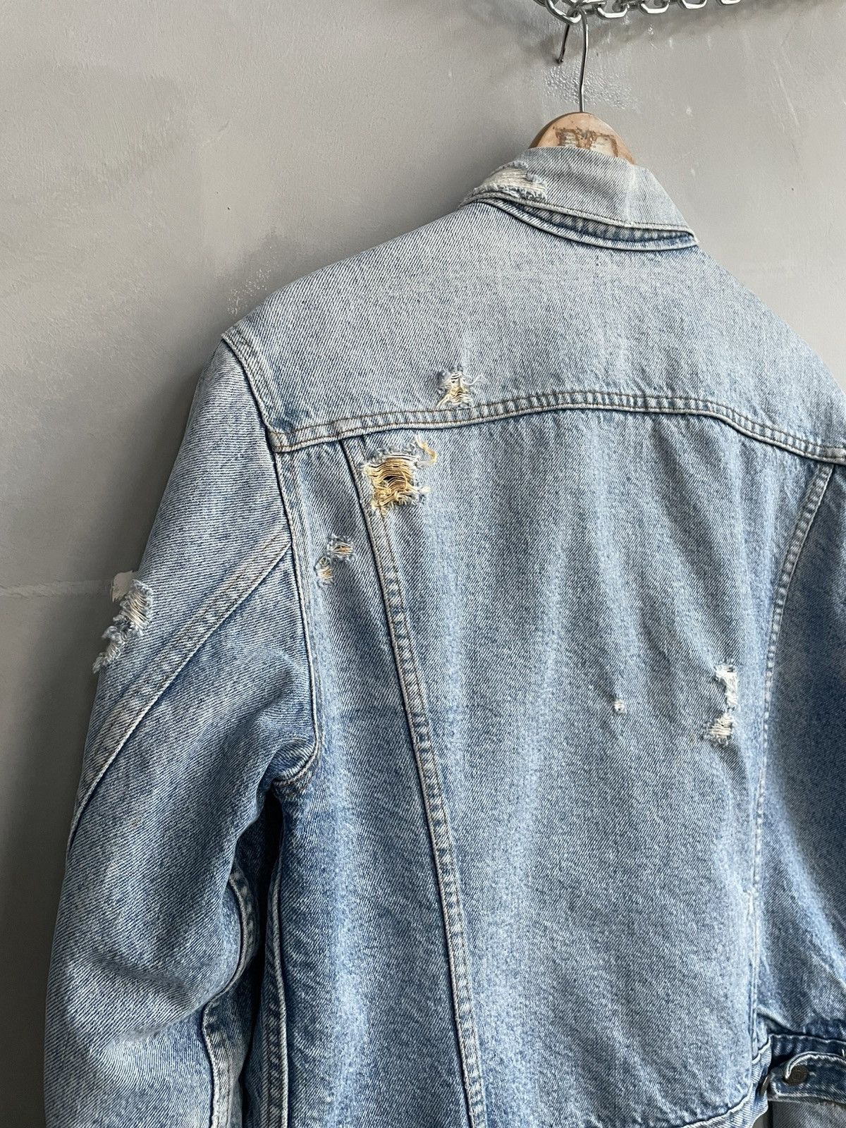 Levi's Distressed faded 90s rare Levis trucker jacket Type 1 80s Size US M / EU 48-50 / 2 - 10 Thumbnail