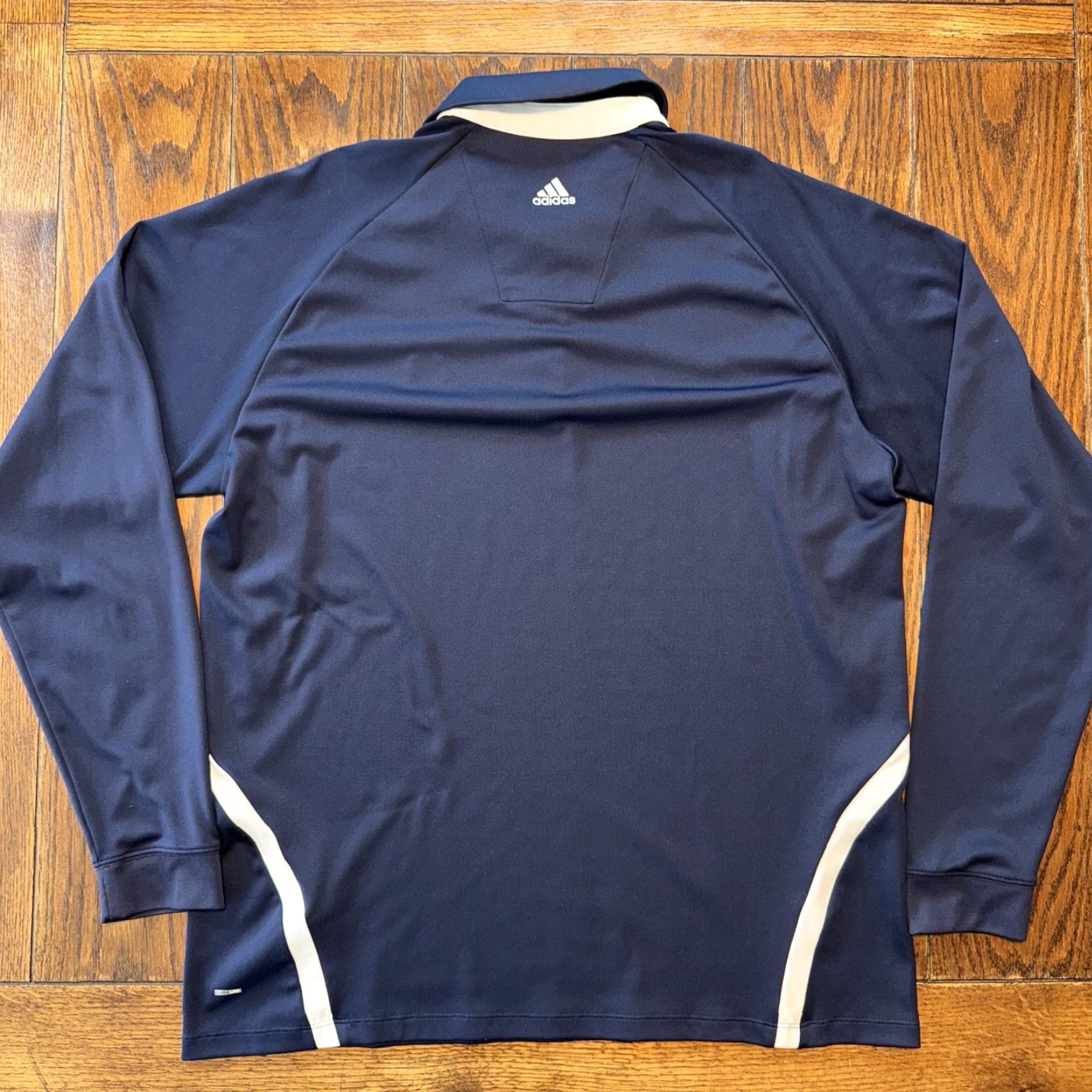 Adidas adidas Golf Polo Shirt Mens Oakmont Medium Blue Squirrel Logo Long Sleeve Solid Size US M / EU 48-50 / 2 - 5 Thumbnail