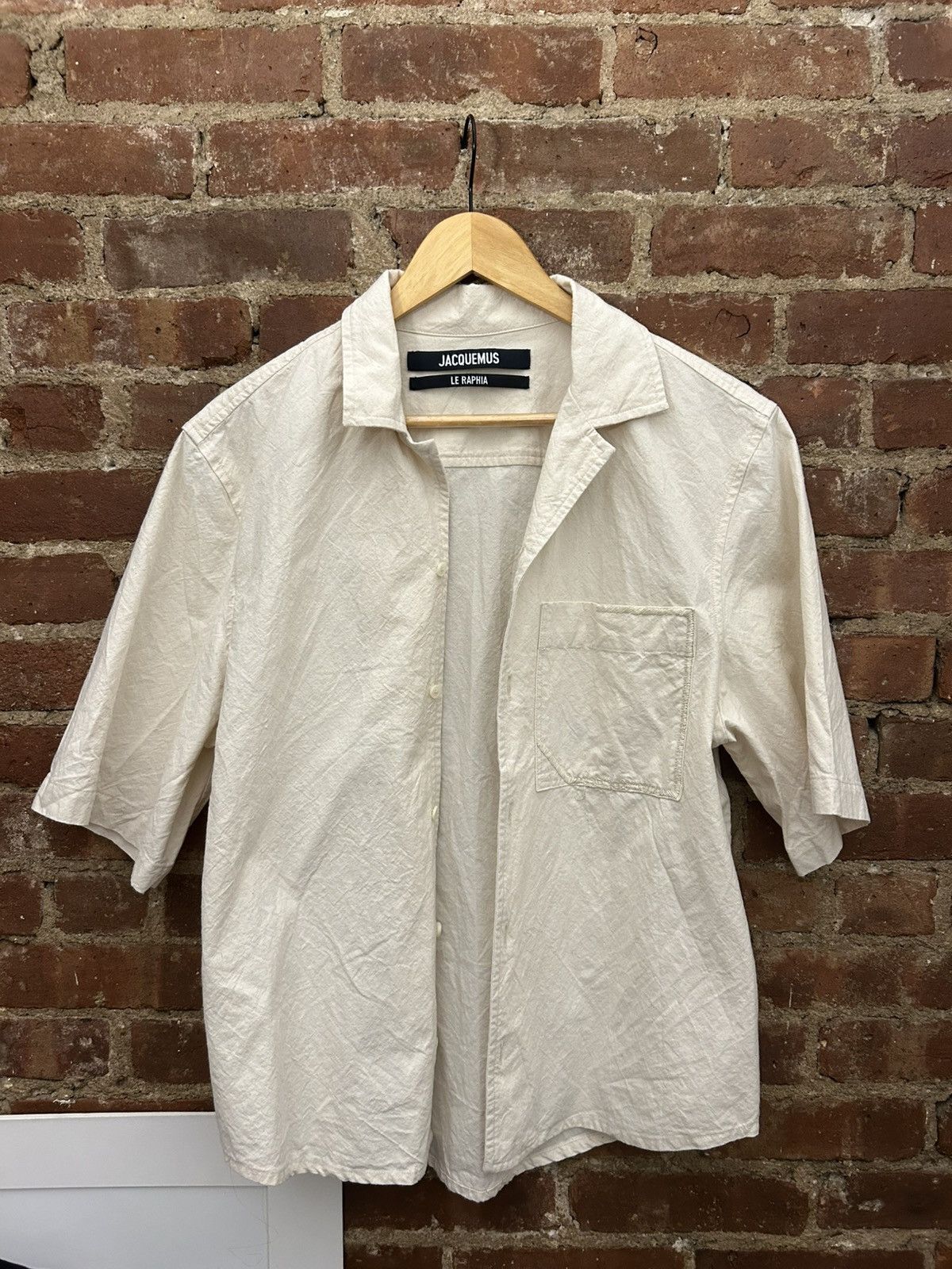 Jacquemus JACQUEMUS LE RAPHIA LA CHEMISE CORDAO SHIRT Size US M / EU 48-50 / 2 - 9 Thumbnail
