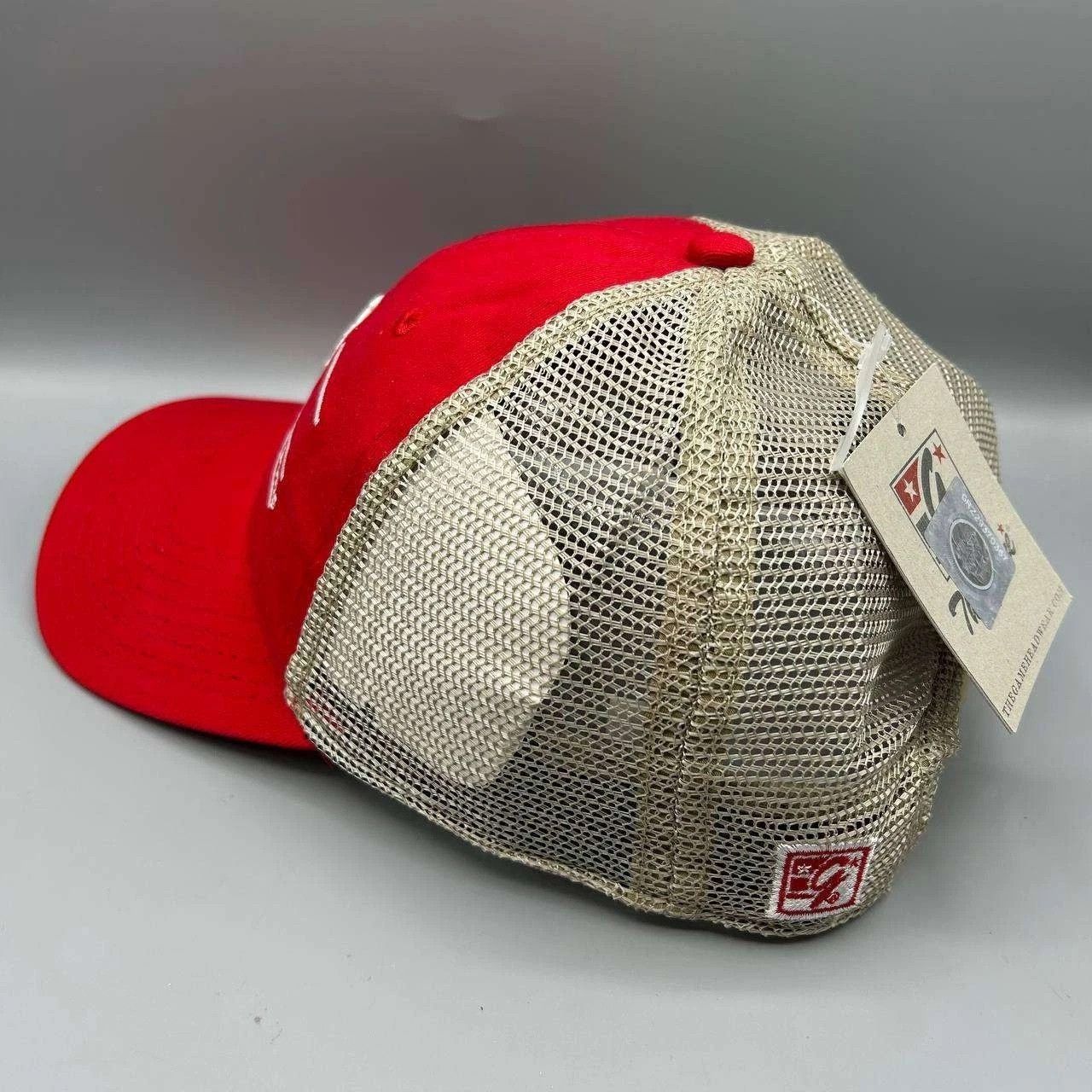 The Game Vintage Houston Cougars Trucker Hat Men Red NCAA Snap Back Size ONE SIZE - 5 Thumbnail