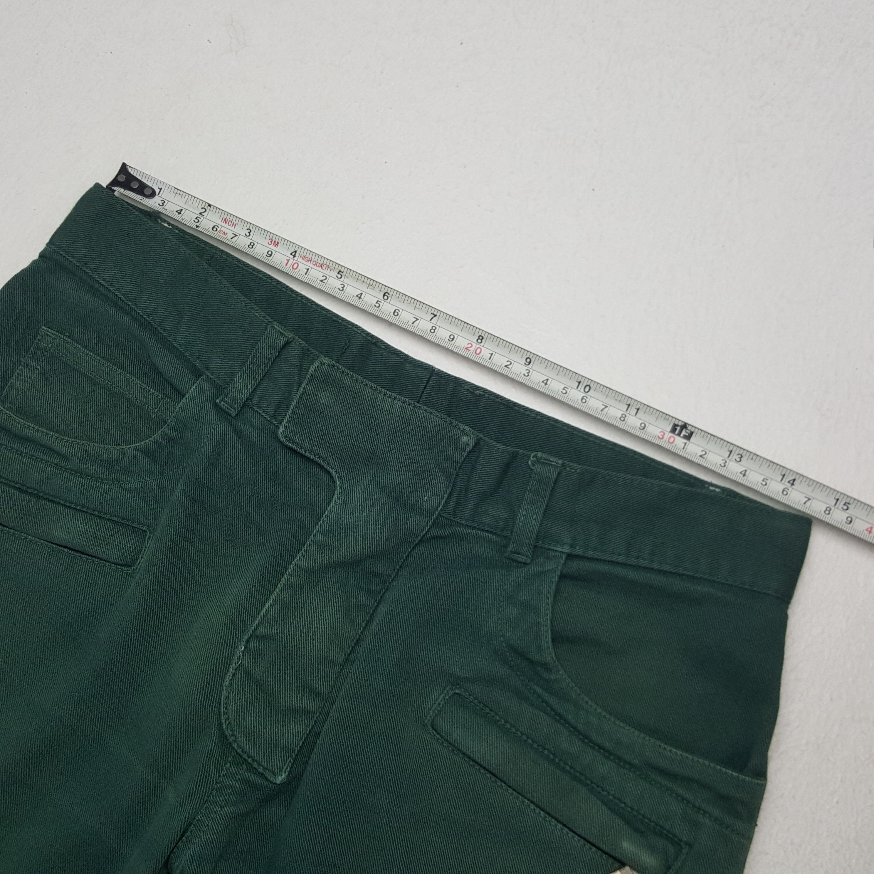 Balmain × Vintage Vintage Balmain Emerald Green Jeans Size US 29 - 7 Thumbnail