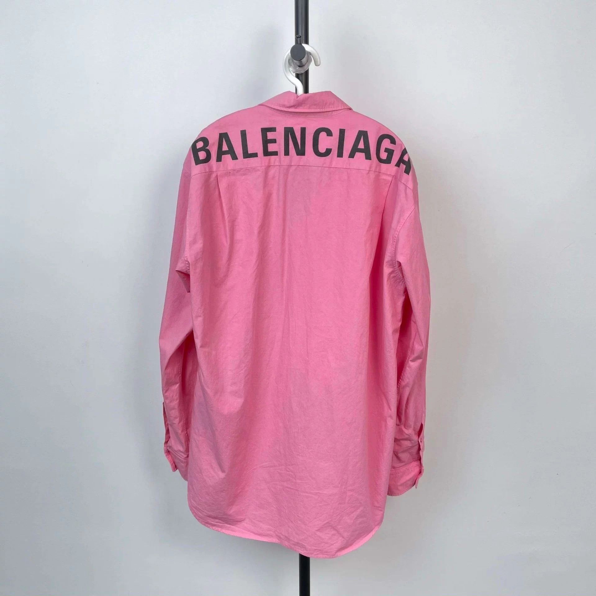 Balenciaga Balenciaga Pink Oxford Mid-Length Shirt 36 A Size XS / US 0-2 / IT 36-38 - 2 Thumbnail