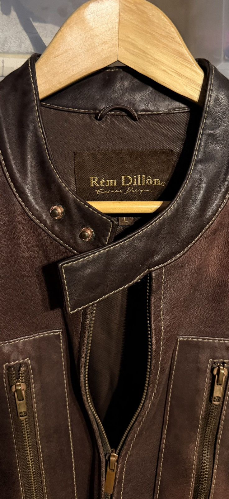 Other Rém Dillôn Brown Leather from Top Gun Leathers Size US L / EU 52-54 / 3 - 2 Thumbnail