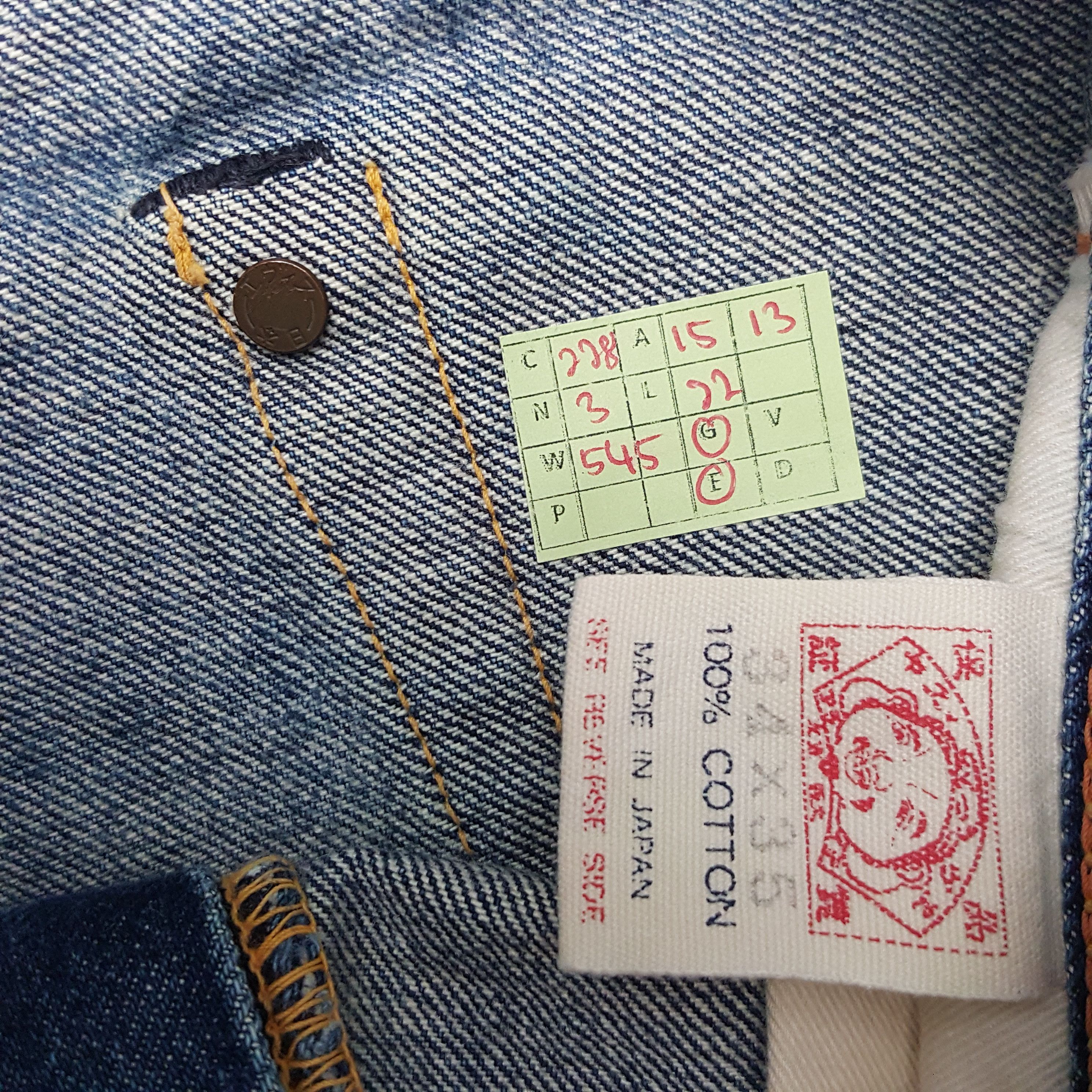 Evisu × Japanese Brand × Vintage Vintage Evisu Japanese Brand Daicock Custom Art Short Jeans Size US 30 / EU 46 - 12 Thumbnail