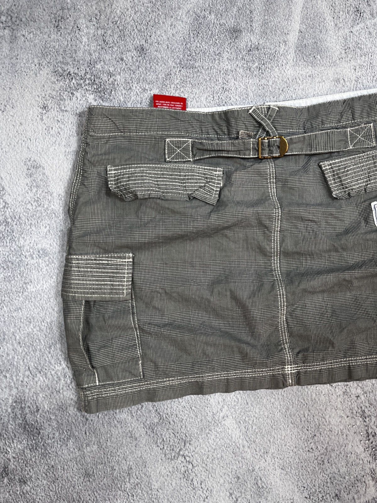 Japanese Brand × Vintage Vintage Y2K low rise cargo check skirt Japanese 00s style Size 30" / US 8 / IT 44 - 8 Thumbnail