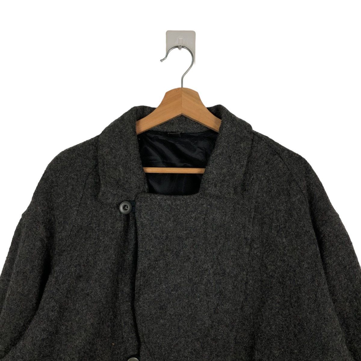 Japanese Brand VINTAGE WOOL BOMBER JACKET JAPAN ISSEY MIYAKE DESIGN Size US M / EU 48-50 / 2 - 2 Thumbnail