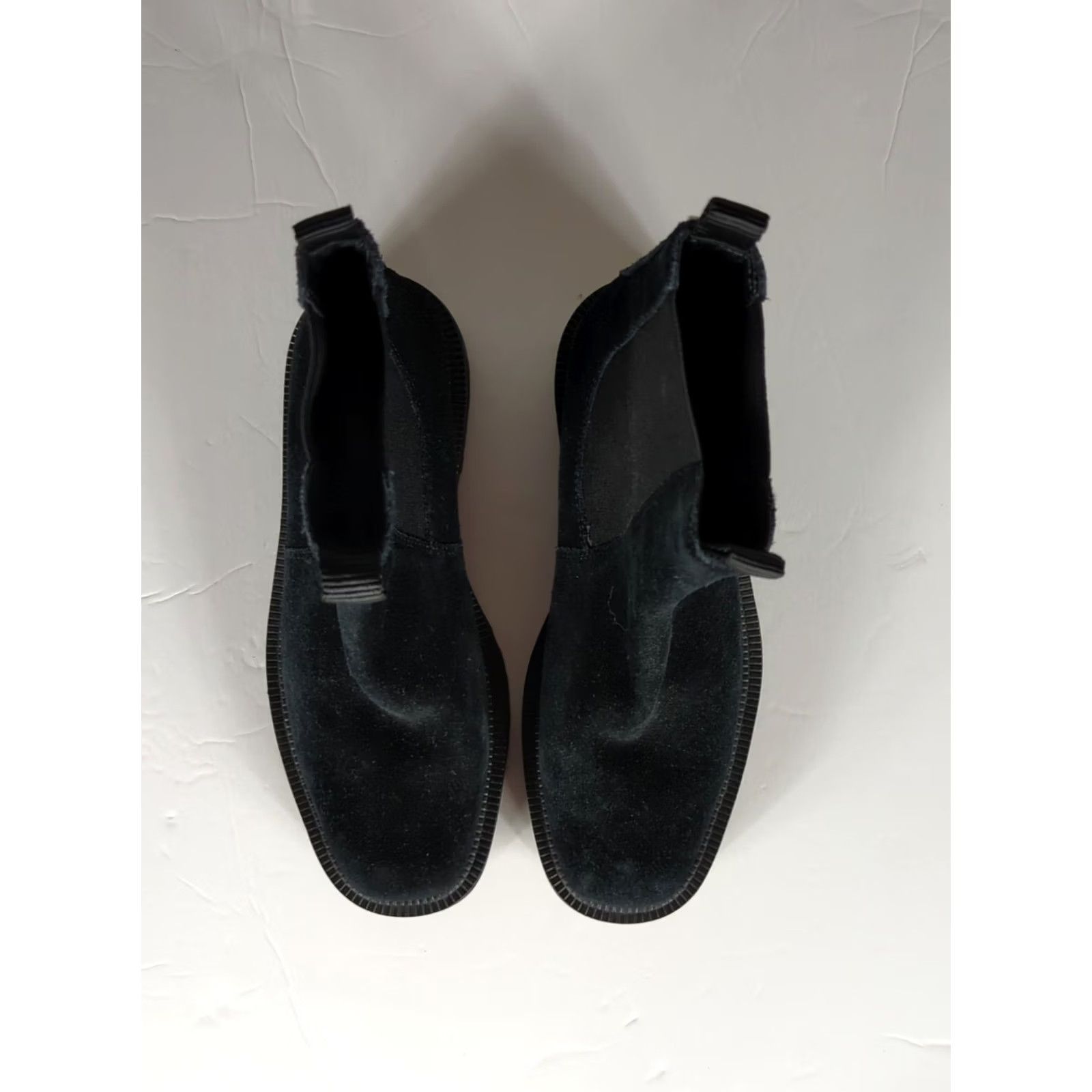 Sam Edelman Sam Edelman Boots Chelsea Jazmine Suede Black Size 7 Womens Size 7 M Chunky Lug Sole Ankle Pull On Block Heel Size US 7 / IT 37 - 4 Thumbnail