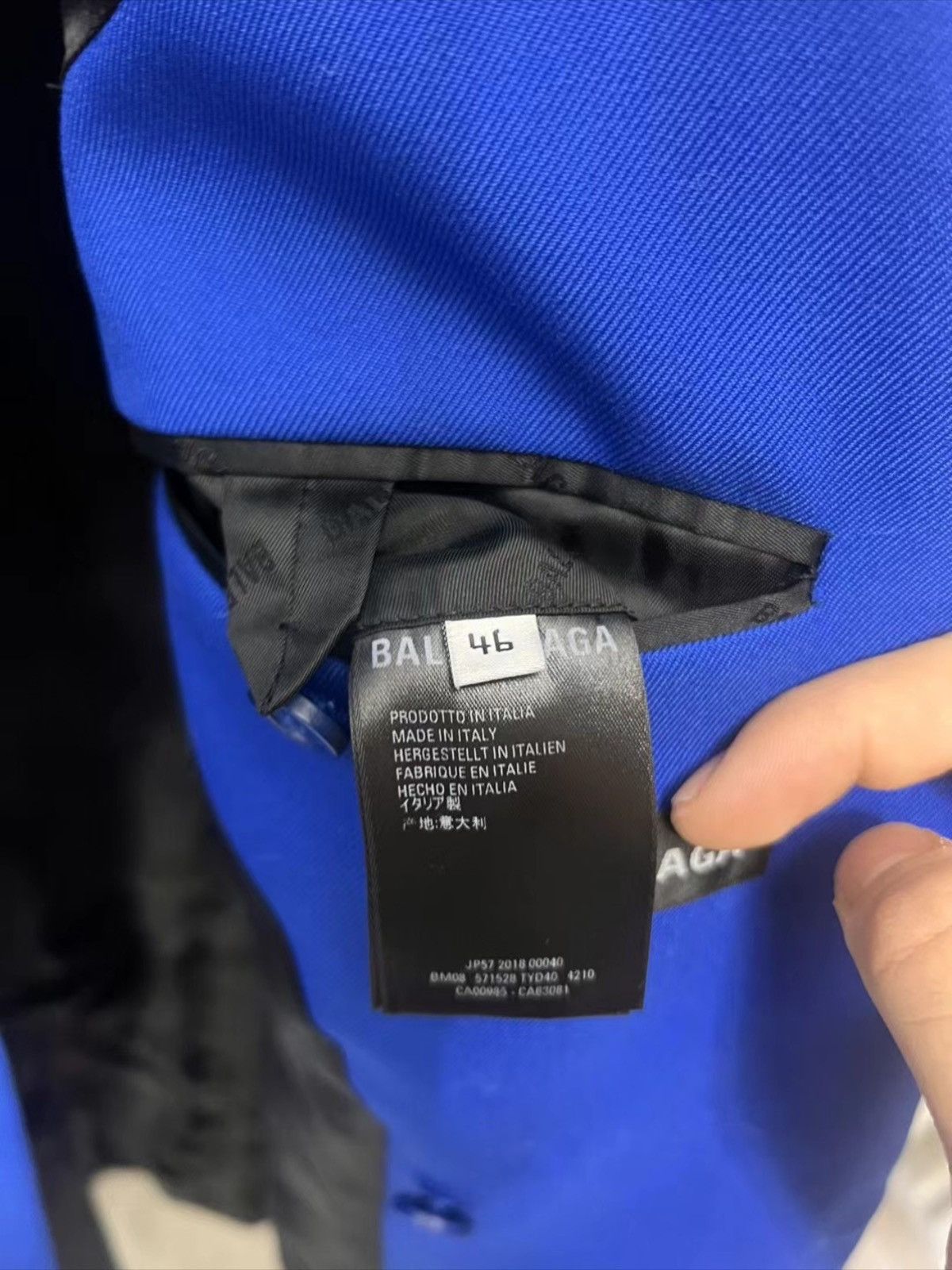 Balenciaga BALENCIAGA Chester Coat Blue 46 Size US M / EU 48-50 / 2 - 4 Thumbnail