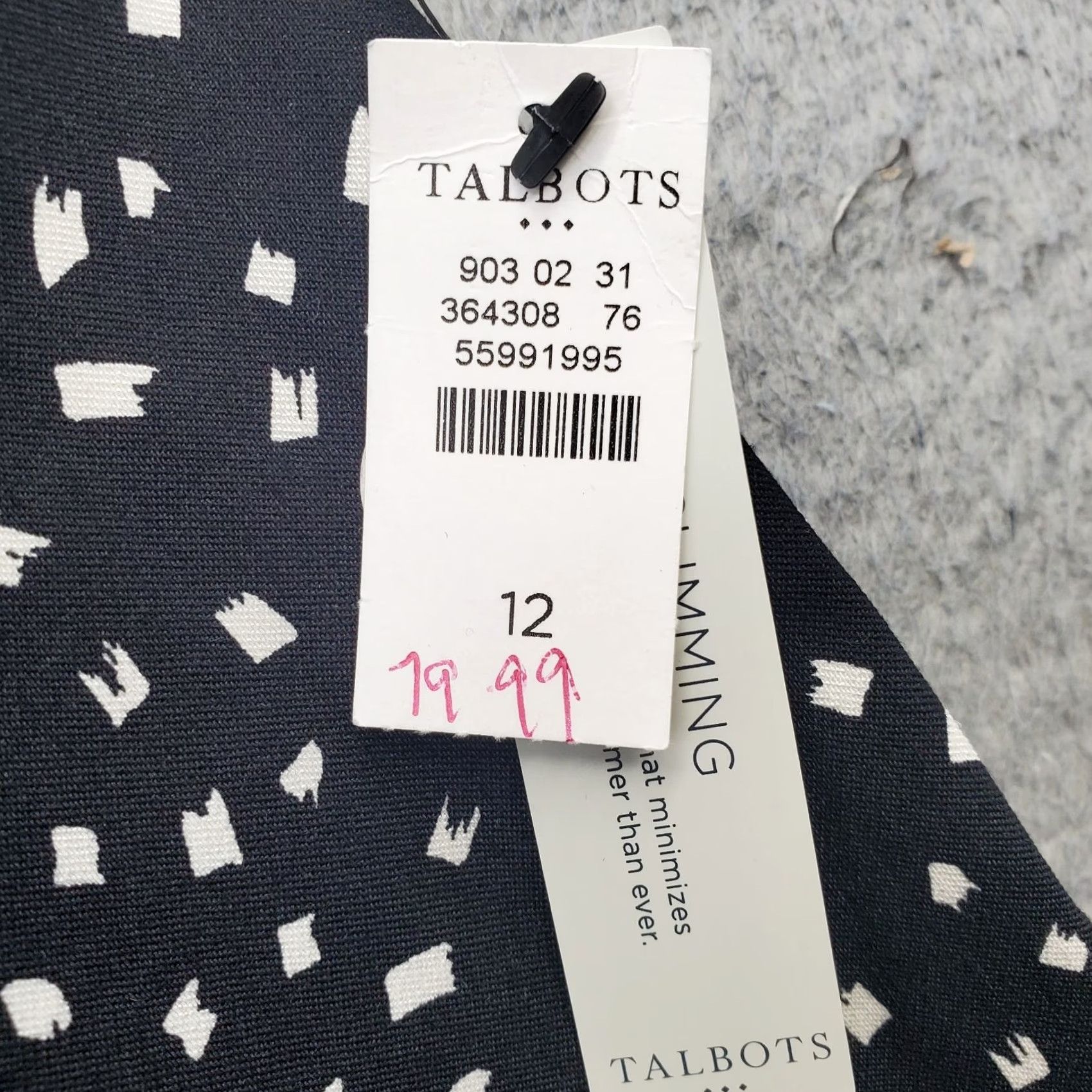 Talbots Talbots Cropped Pants Womens 12 Multicolor Geometric Flat Front Elastic Waist Slimming Regular Size 12 Womens Size 34" / US 12 / IT 48 - 7 Thumbnail