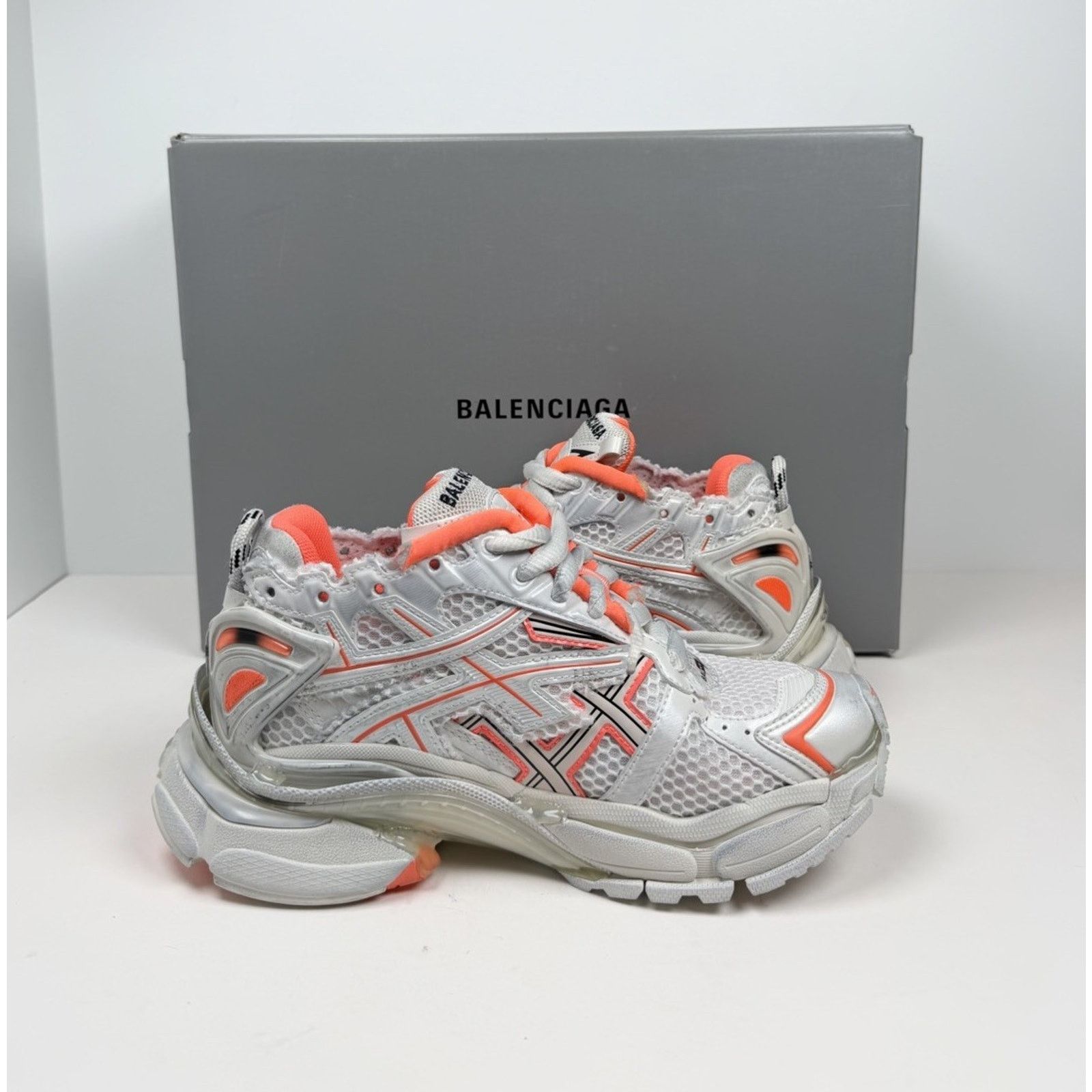 Balenciaga Size 34EU/4W - Balenciaga Runner Sneakers orange NEW Size US 4 / IT 34 - 5 Thumbnail