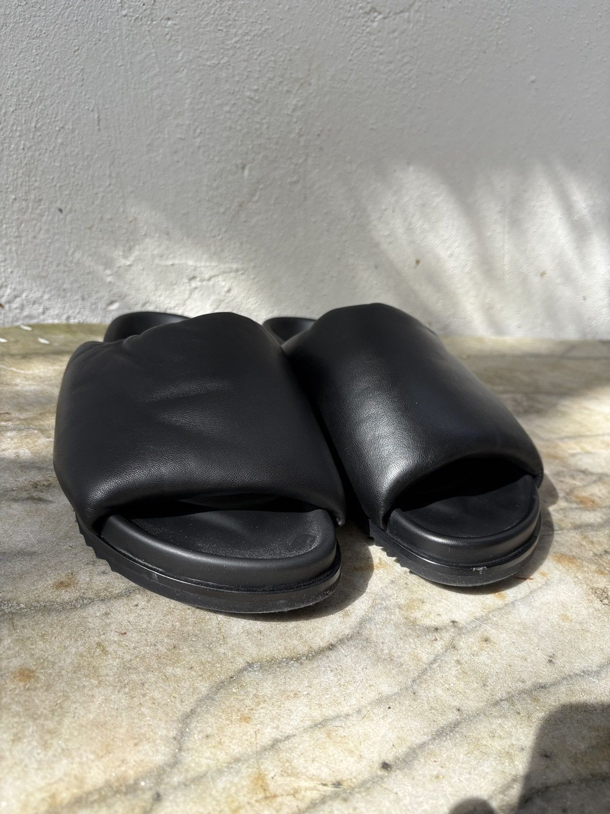 Rick Owens Rick Owens Leather Slippers Size US 8 / EU 41 - 4 Thumbnail