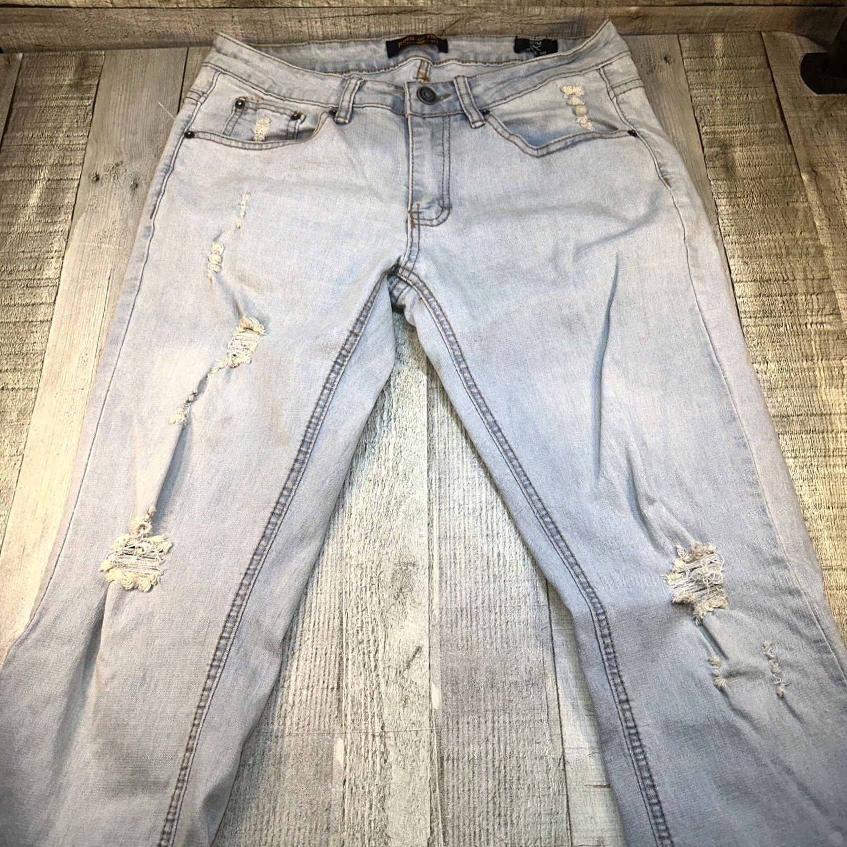Ring Of Fire Ring of Fire Jeans Men 31x30 Denim Slim Regular Blue Cotton Blend Logo Casual Skinny Pants Size US 31 - 2 Thumbnail