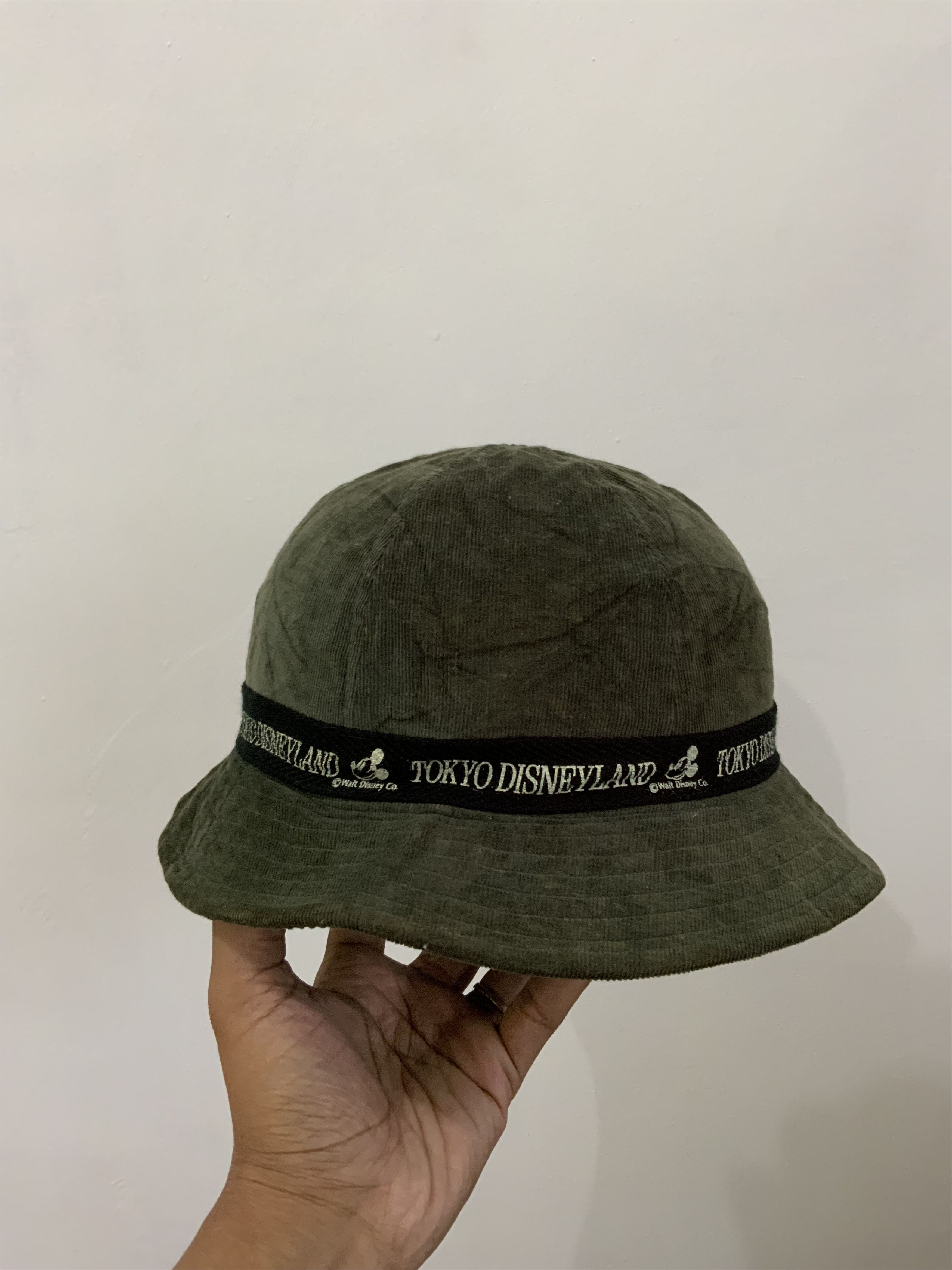 Disney Tokyo Disneyland Corduroy Green Hat Size ONE SIZE - 3 Thumbnail