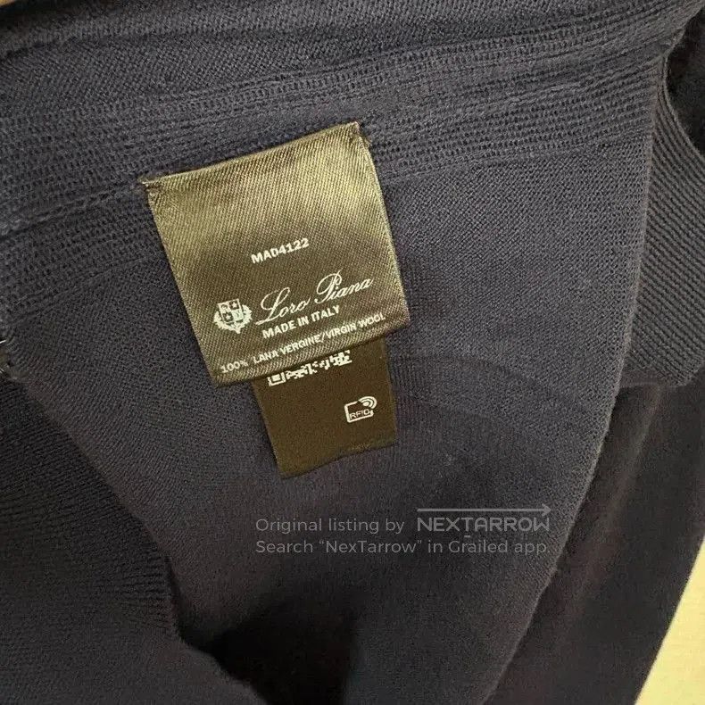 Loro Piana Loro Piana Women's Navy Wool Cardigan. Size US M / EU 48-50 / 2 - 7 Thumbnail