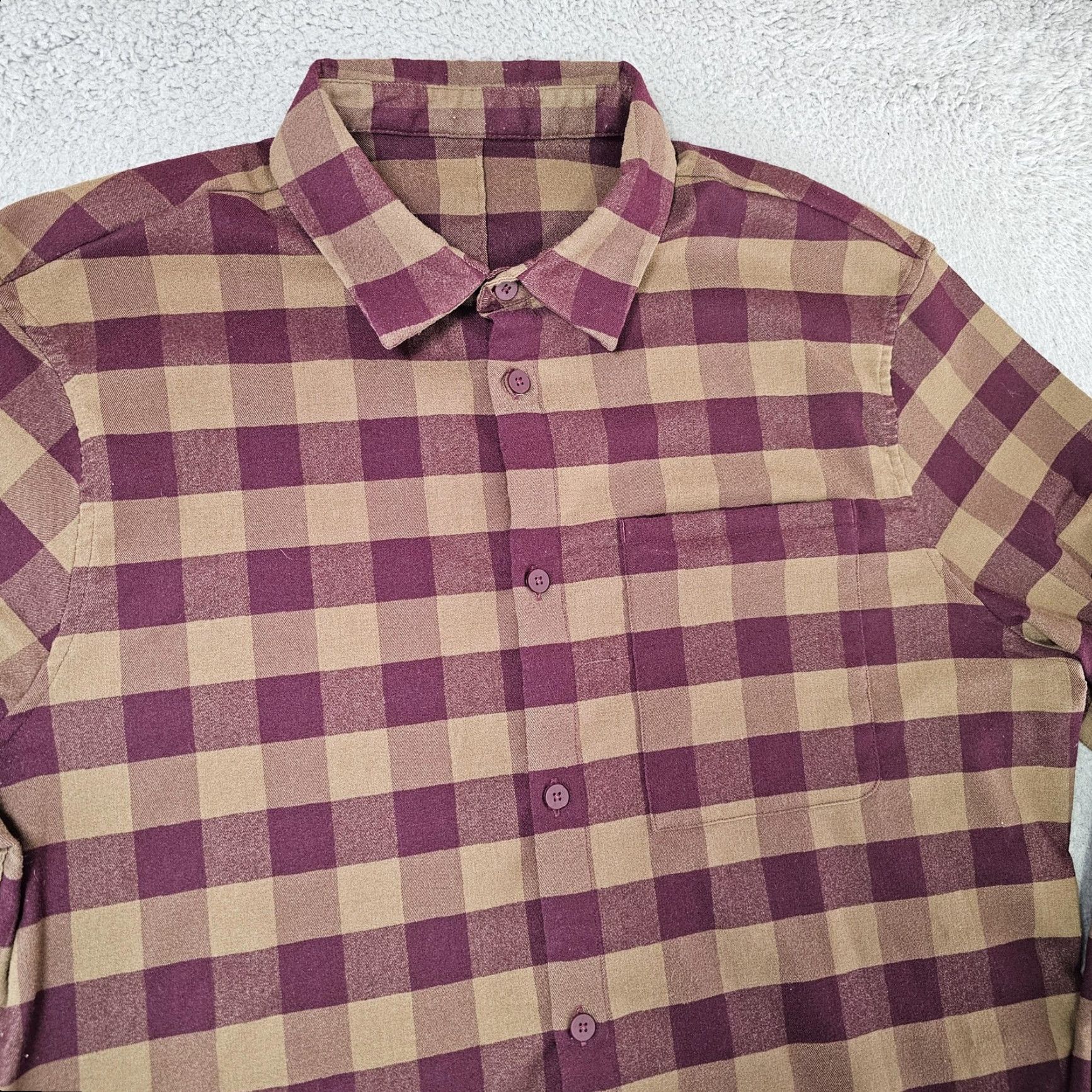 Lululemon Lululemon Shirt Mens XL Brown Plaid Flannel Button-Up Long Sleeve Casual Size US XL / EU 56 / 4 - 2 Thumbnail