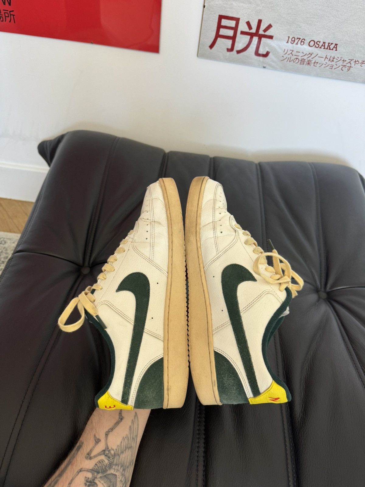 Nike Nike Court Vision Vintage Green Cream White Low Dunk Vibe Size US 11 / EU 44 - 6 Thumbnail