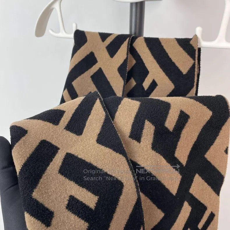 Fendi Fendi size 190*35cm Scarf with old flower pattern, 190*35 s Size ONE SIZE - 5 Thumbnail