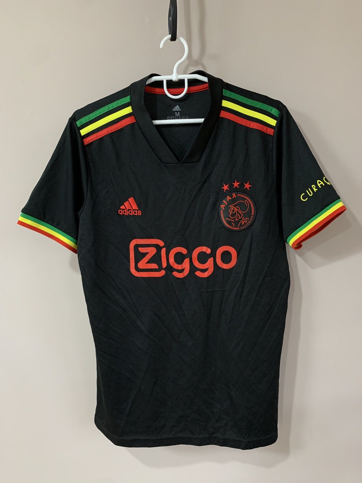 Adidas Ajax Amsterdam Football Shirt Bob Marley Soccer Jersey Sz M Size US M / EU 48-50 / 2 - 1 Thumbnail