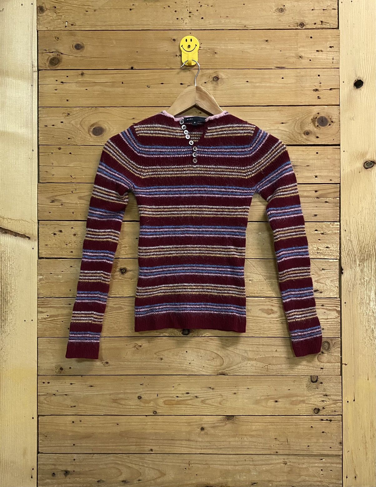 Designer × Marc Jacobs Marc jacobs stripes henley knitwear Size US S / EU 44-46 / 1 - 1 Thumbnail