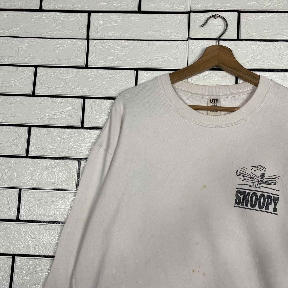 Japanese Brand 📌Vintage Sweatshirt Snoopy Big Logo Size US M / EU 48-50 / 2 - 8 Thumbnail