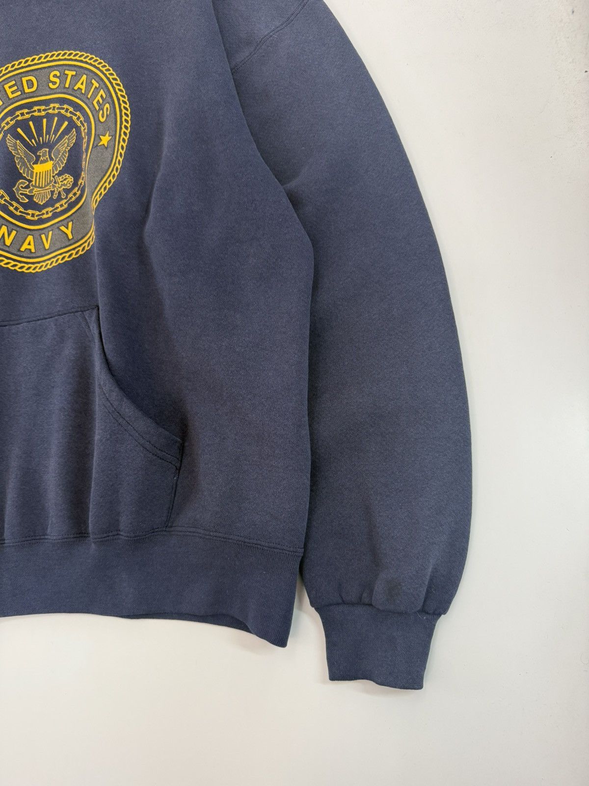 Vintage 🔥 Vintage 90's USN iConic Logo Military Wear Hoodies - XL Size US XL / EU 56 / 4 - 4 Thumbnail