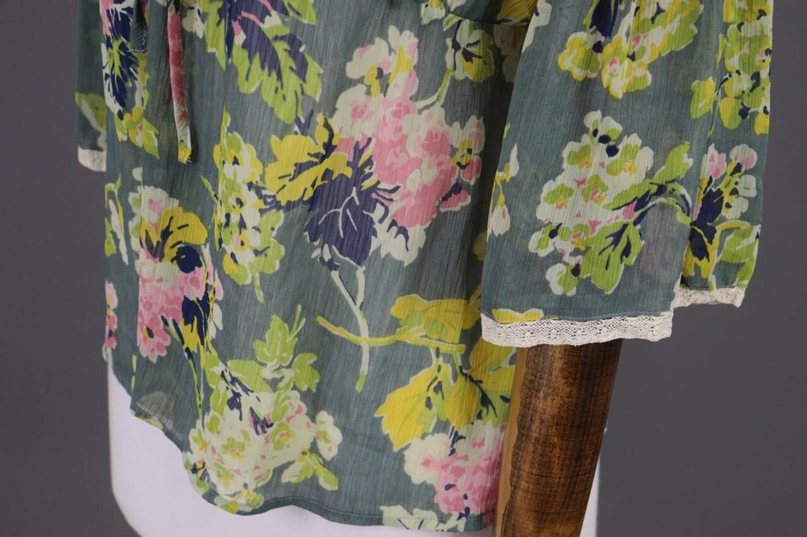 Denim & Supply Ralph Lauren Denim & Supply Ralph Lauren Green Floral Blouse Top Size S Size S / US 4 / IT 40 - 2 Thumbnail