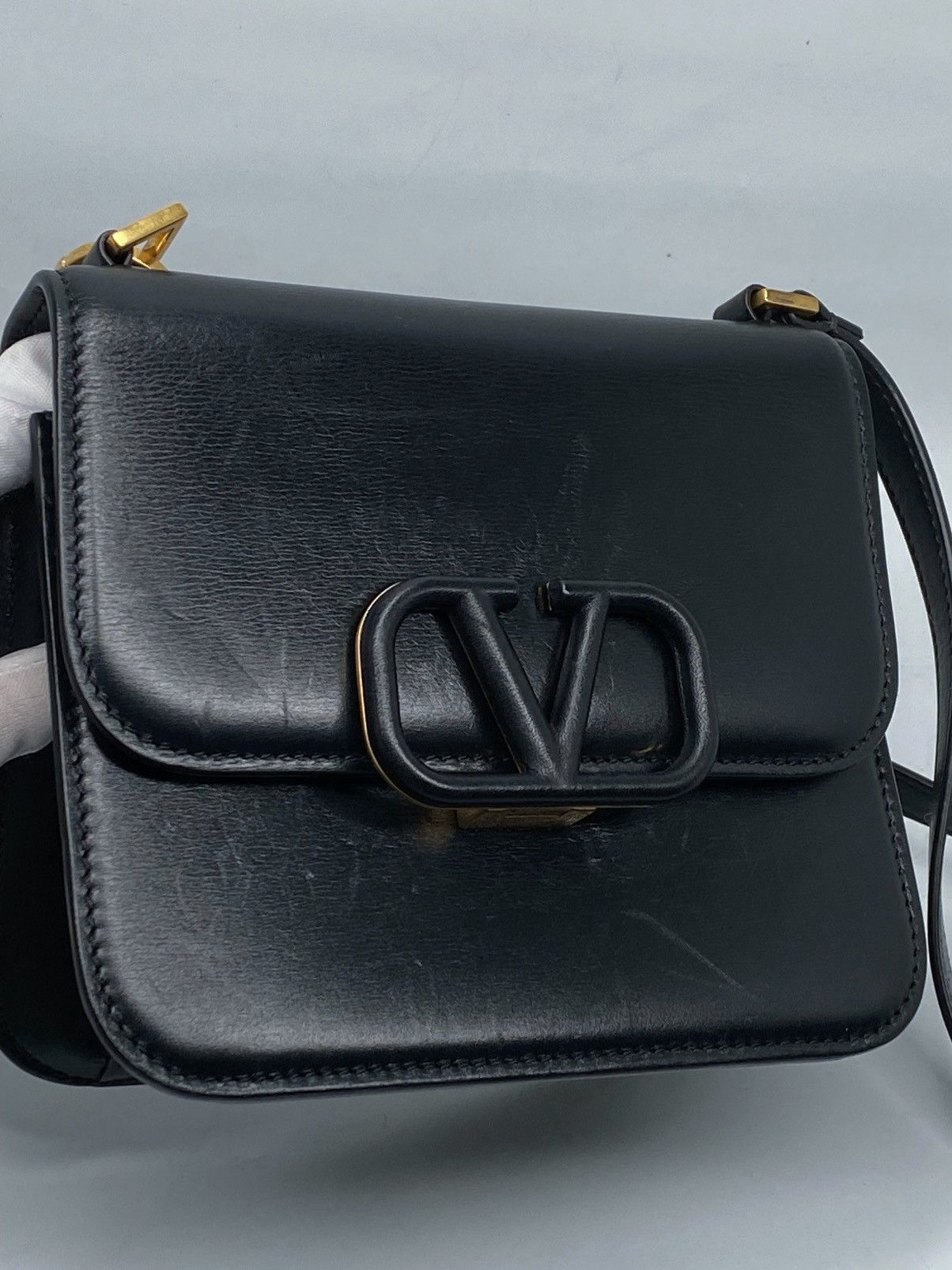 Valentino Valentino Garavani Small VSling Leather Shoulder Bag Size ONE SIZE - 10 Thumbnail