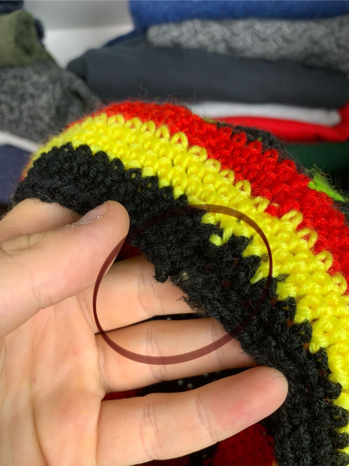 Bob Marley Y2K Rasta Hat Like Bob Marley Style Size ONE SIZE - 3 Thumbnail