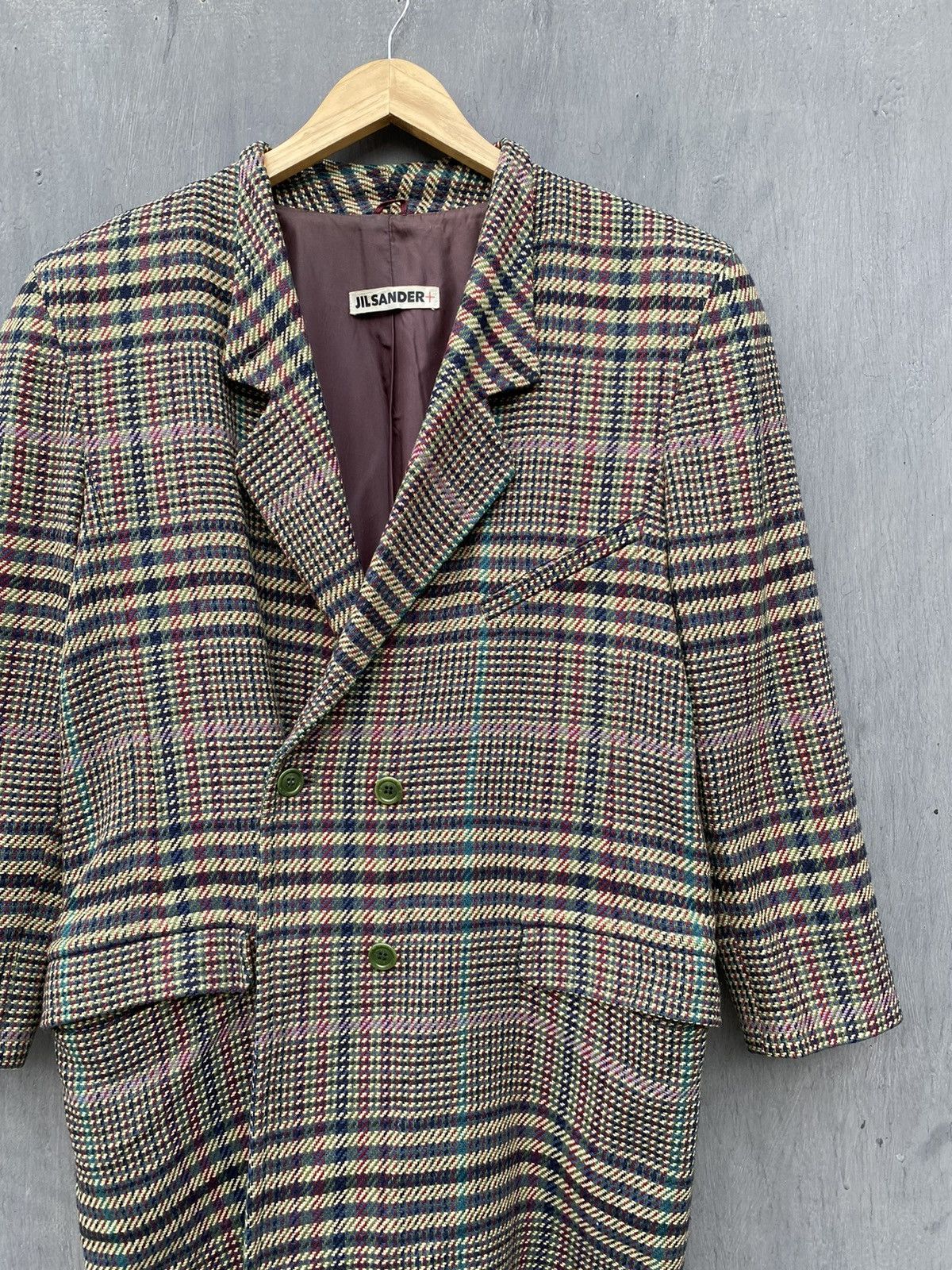 Jil Sander Jil Sander Vintage Plaid Wool/Cashmere Blazer Jacket Size 34 Size XS / US 0-2 / IT 36-38 - 6 Thumbnail