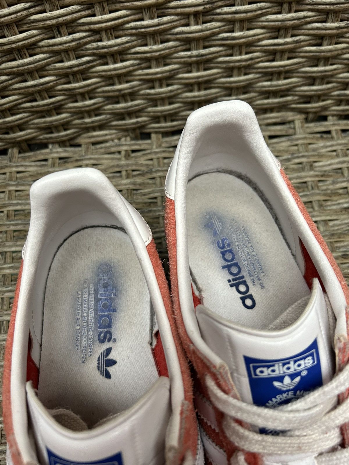 Adidas × Vintage Vintage Adidas Gazelle OG Red Suede Low-Top Trainers Size US 7.5 / EU 40-41 - 10 Thumbnail