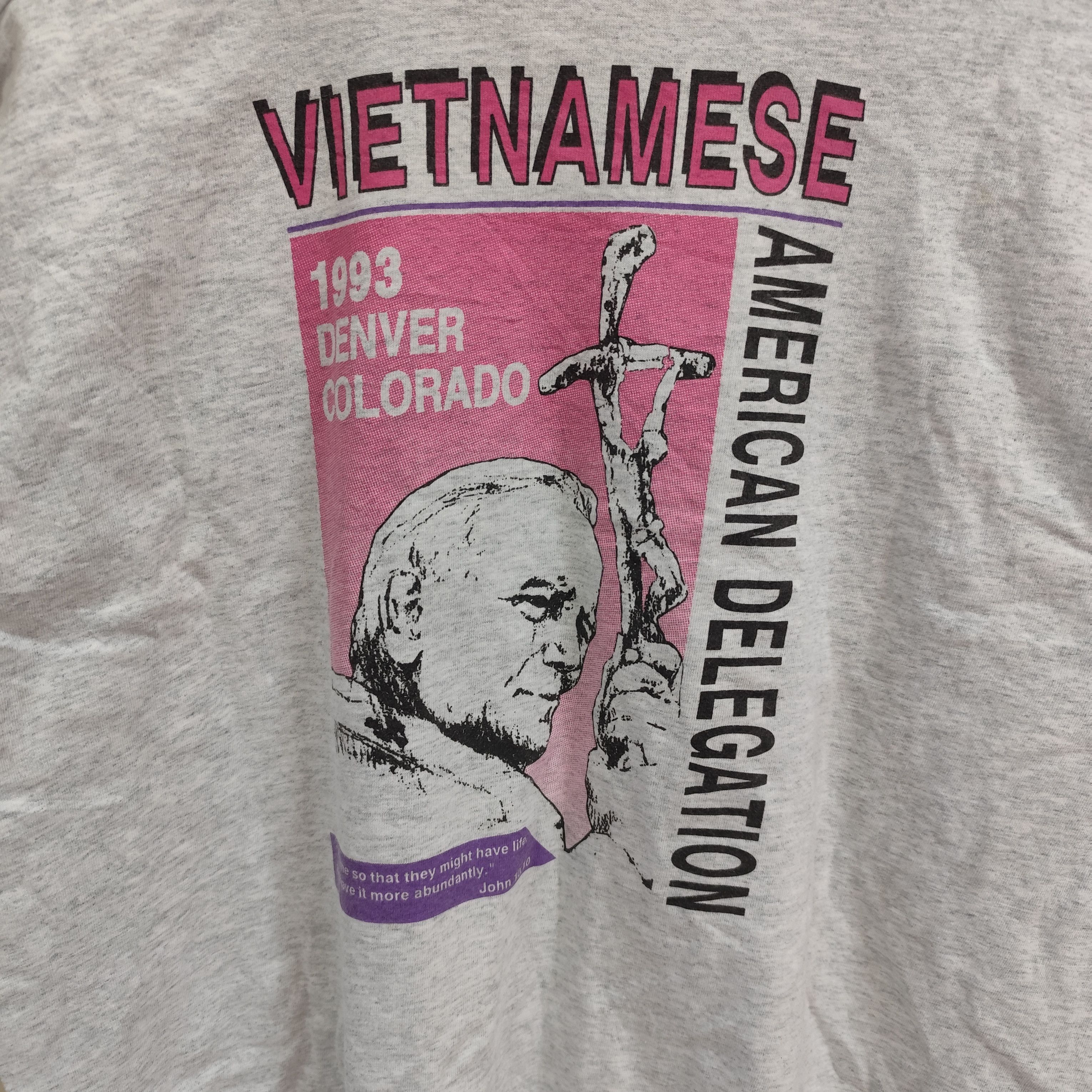 Fruit Of The Loom × Vintage WORLD YOUTH DAY 1993 X ROMAN CATHOLIC CHURCH POPE JOHN II Size US XL / EU 56 / 4 - 6 Thumbnail
