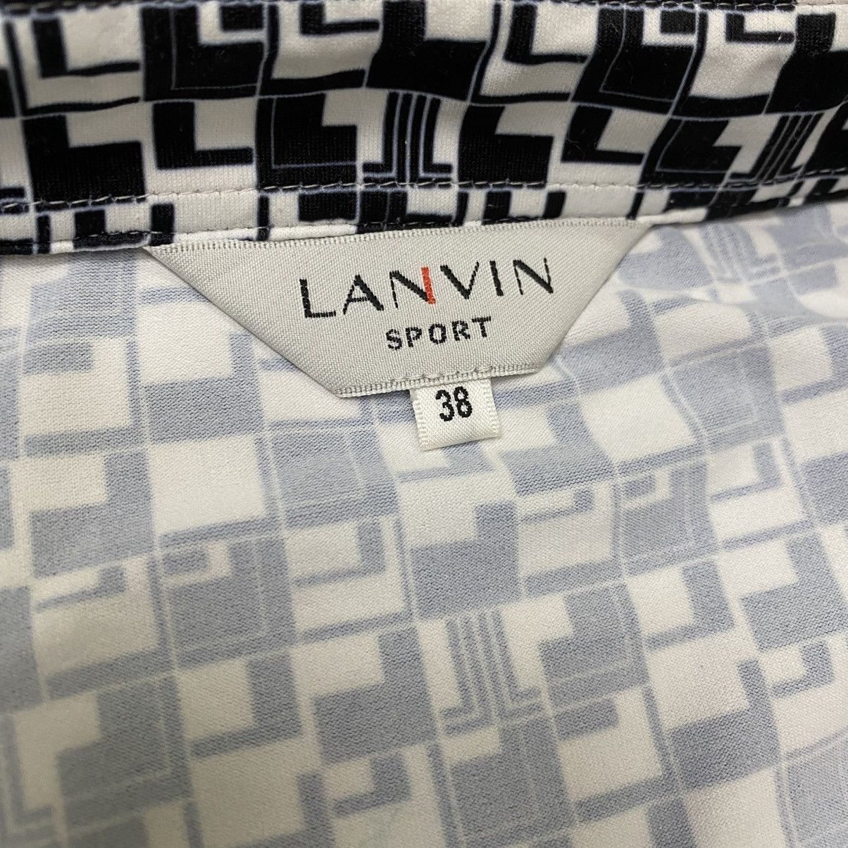 Lanvin Vintage Lanvin Sport monogram half zipper shirt Size US M / EU 48-50 / 2 - 12 Thumbnail
