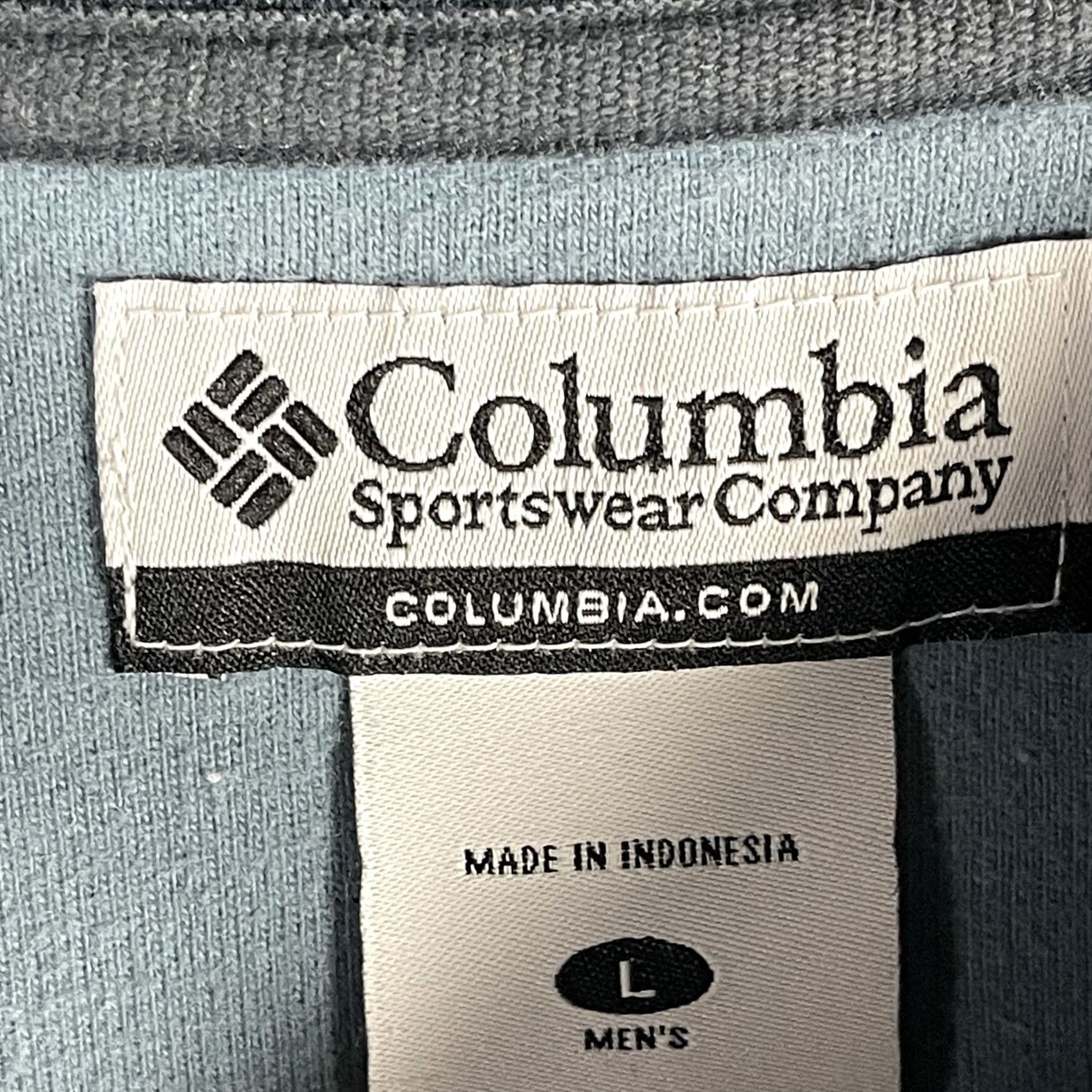 Logo 7 Columbia Pullover Sweatshirt Men L Gray Logo Knitted V-Neck Long Sleeve Vintage? No, 2010-2019, Cotton, Regular Fit, Mountain Outdoor Casual Clothing Size US L / EU 52-54 / 3 - 4 Thumbnail