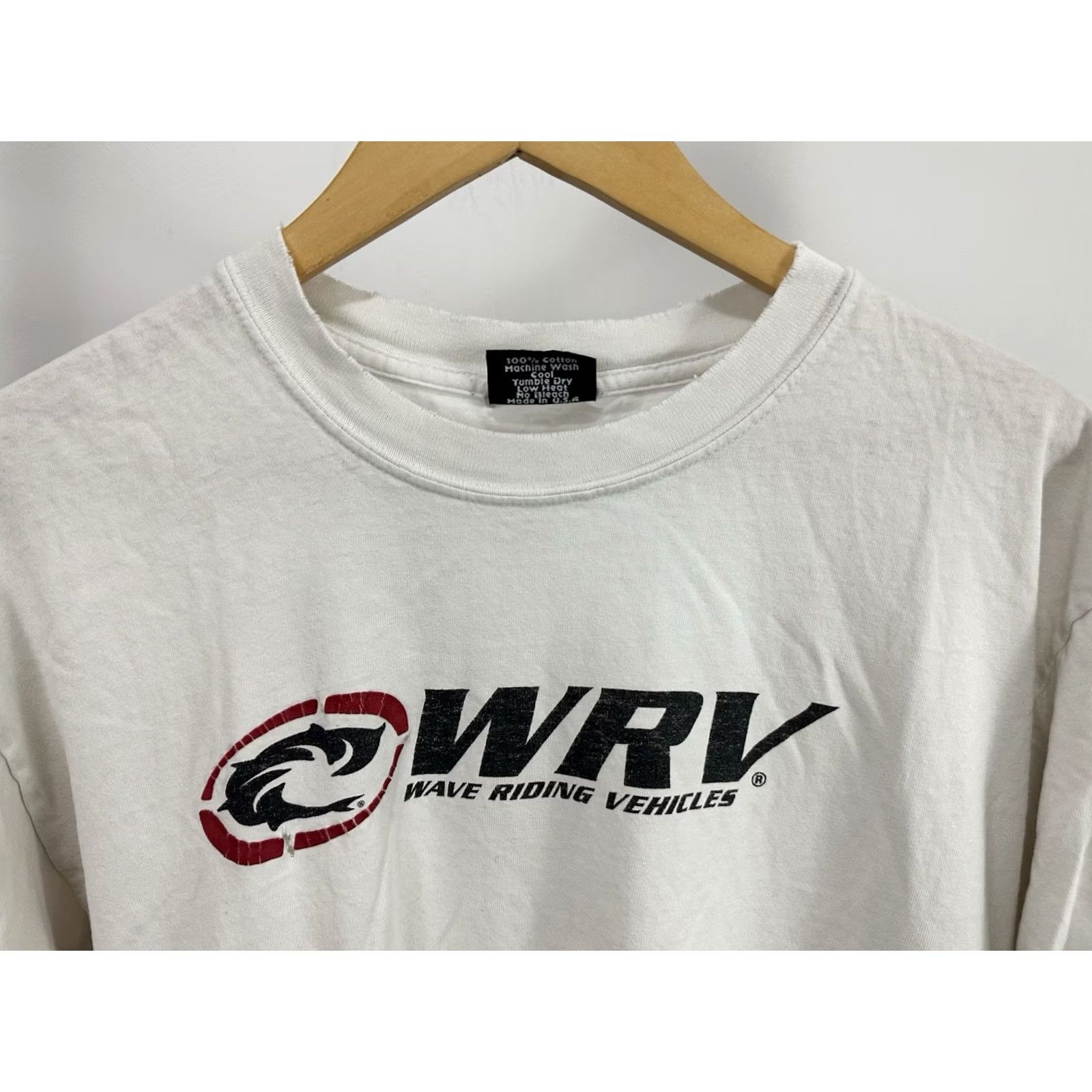 Thrasher WRV VTG Thrashed Distressed Surfboard T-Shirt White L Men Short Sleeve Sizes Wave Riding Vehicles Beach 90s Mens Size US L / EU 52-54 / 3 - 5 Thumbnail