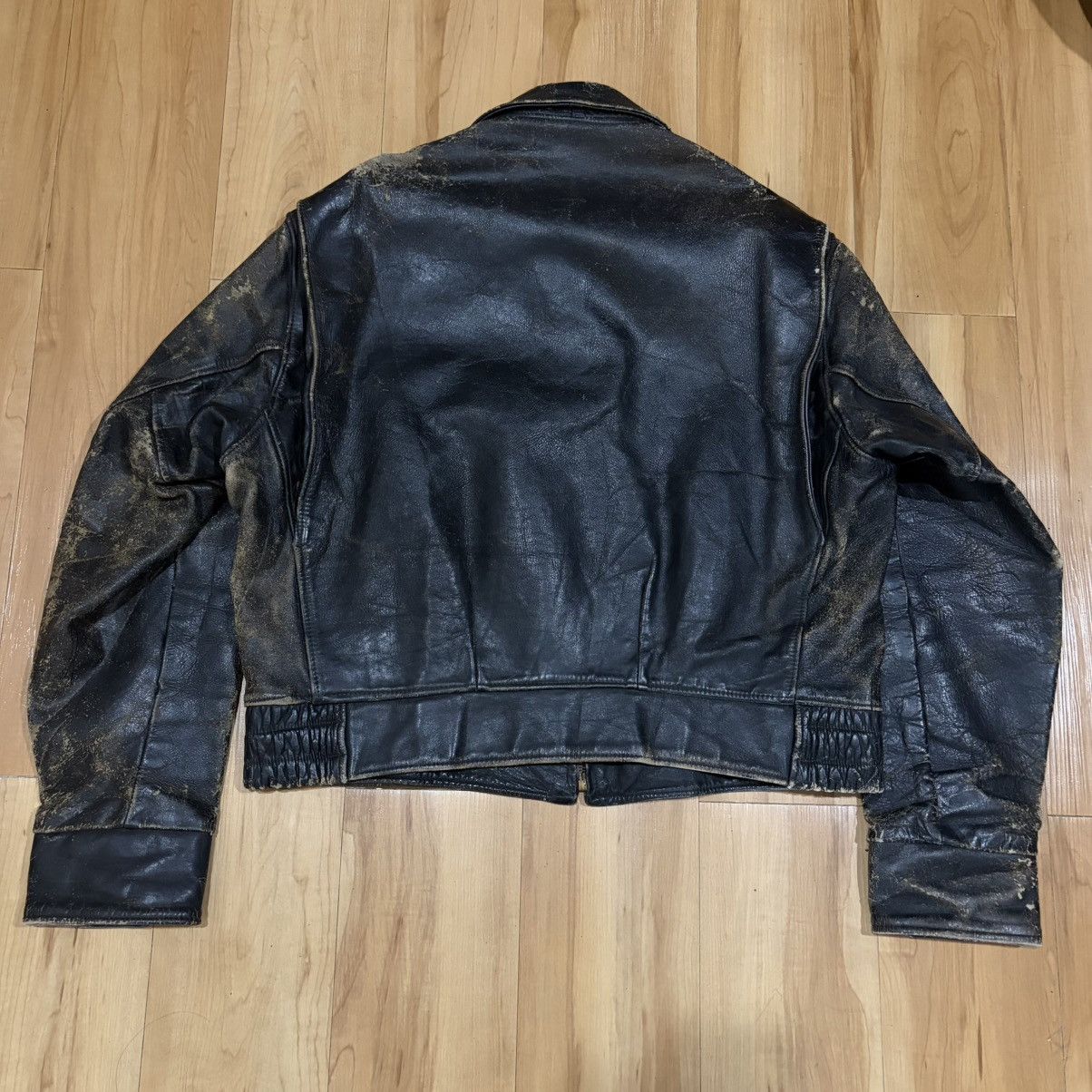 Golden Bear Vintage 70s golden bear cowhide leather jacket Size US XL / EU 56 / 4 - 2 Thumbnail