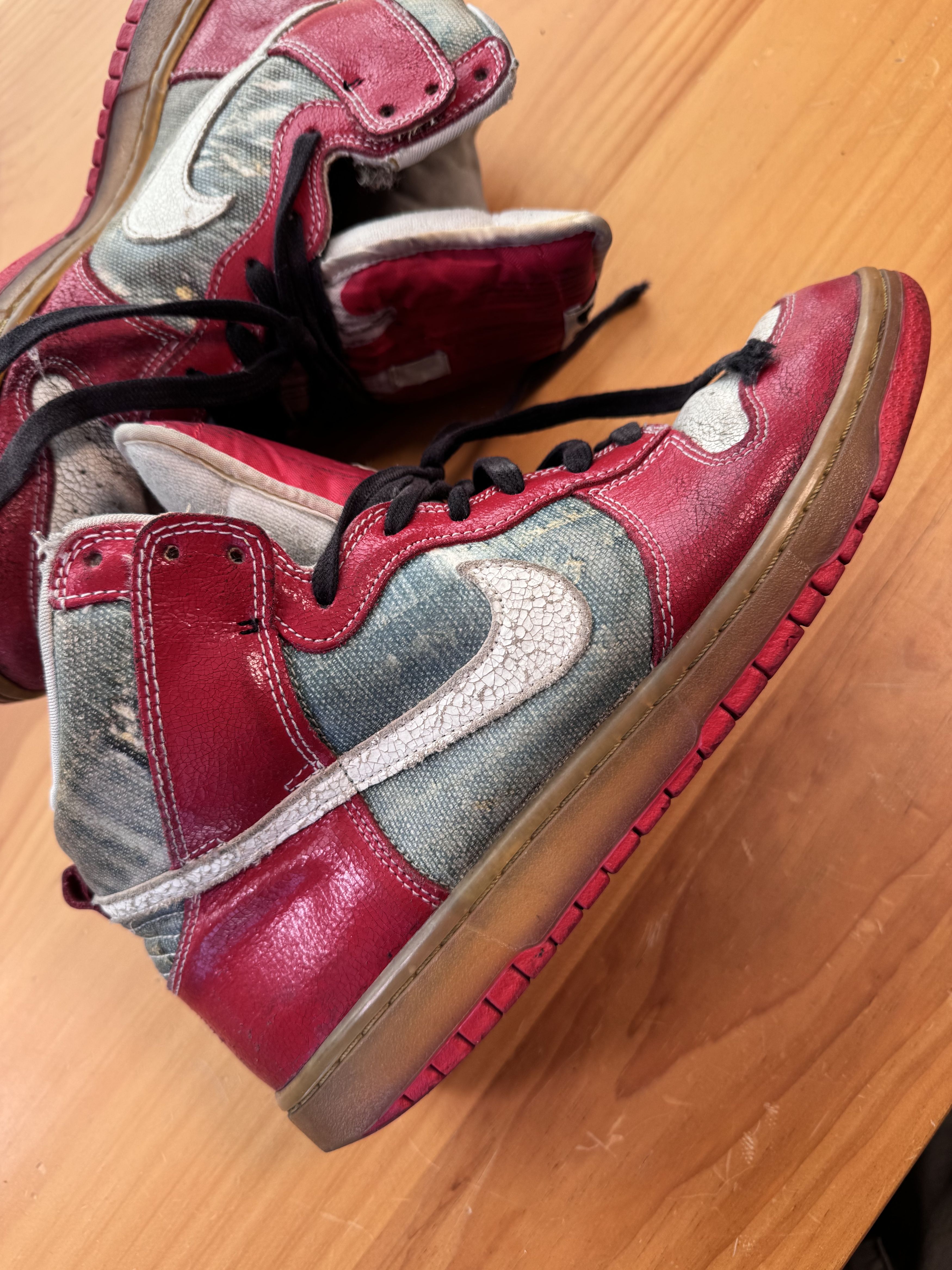 Nike Nike Dunk High Premium SB “Shoe Goo” Size US 10 / EU 43 - 2 Thumbnail