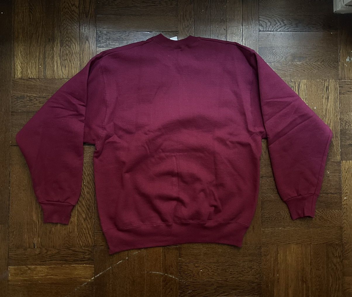 Fruit Of The Loom Vintage 90s Fruit of the Loom Sweatshirt - Burgundy L NOS Size US L / EU 52-54 / 3 - 2 Thumbnail