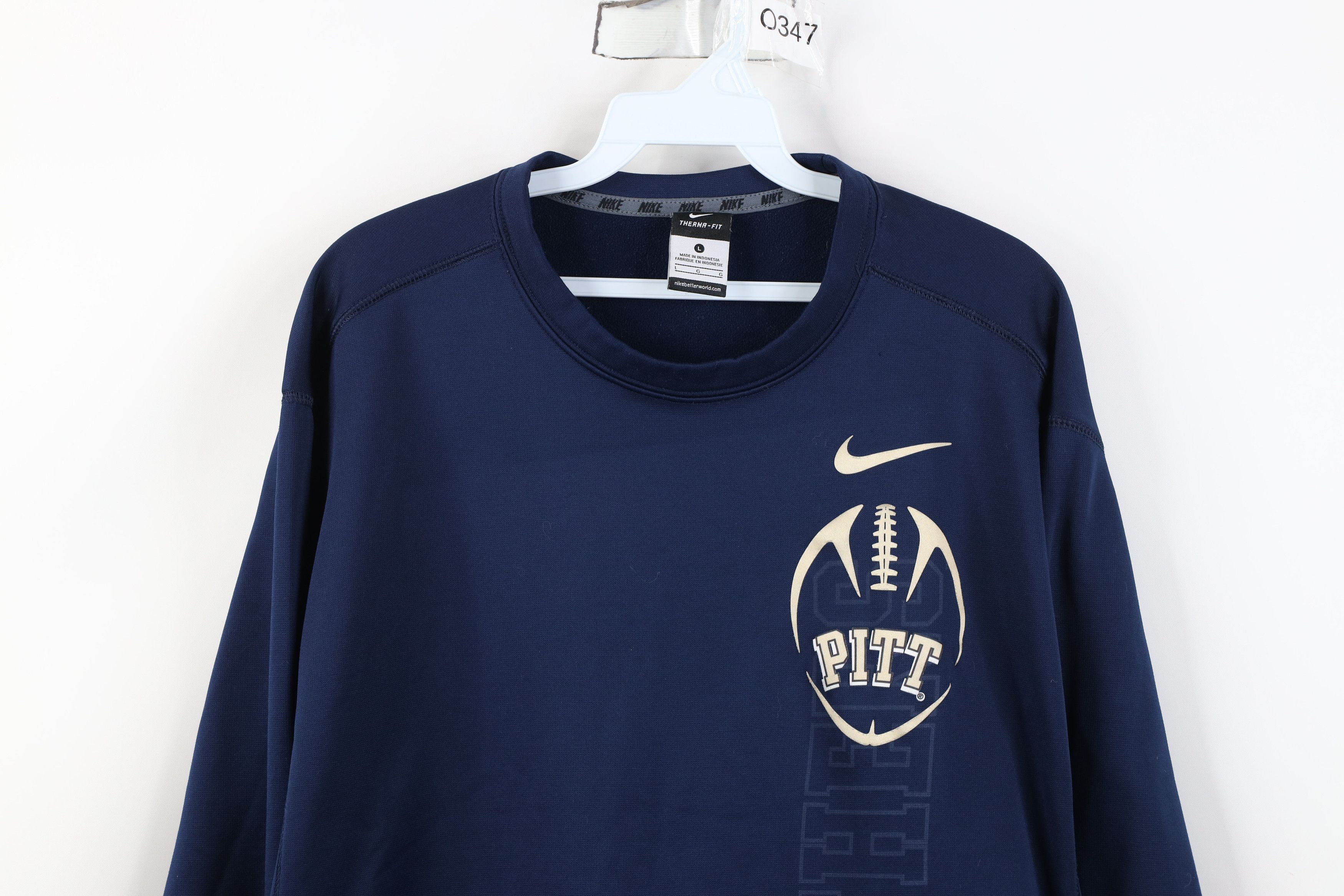 Nike Nike Therma Fit University of Pittsburgh Football Sweatshirt Size US L / EU 52-54 / 3 - 2 Thumbnail