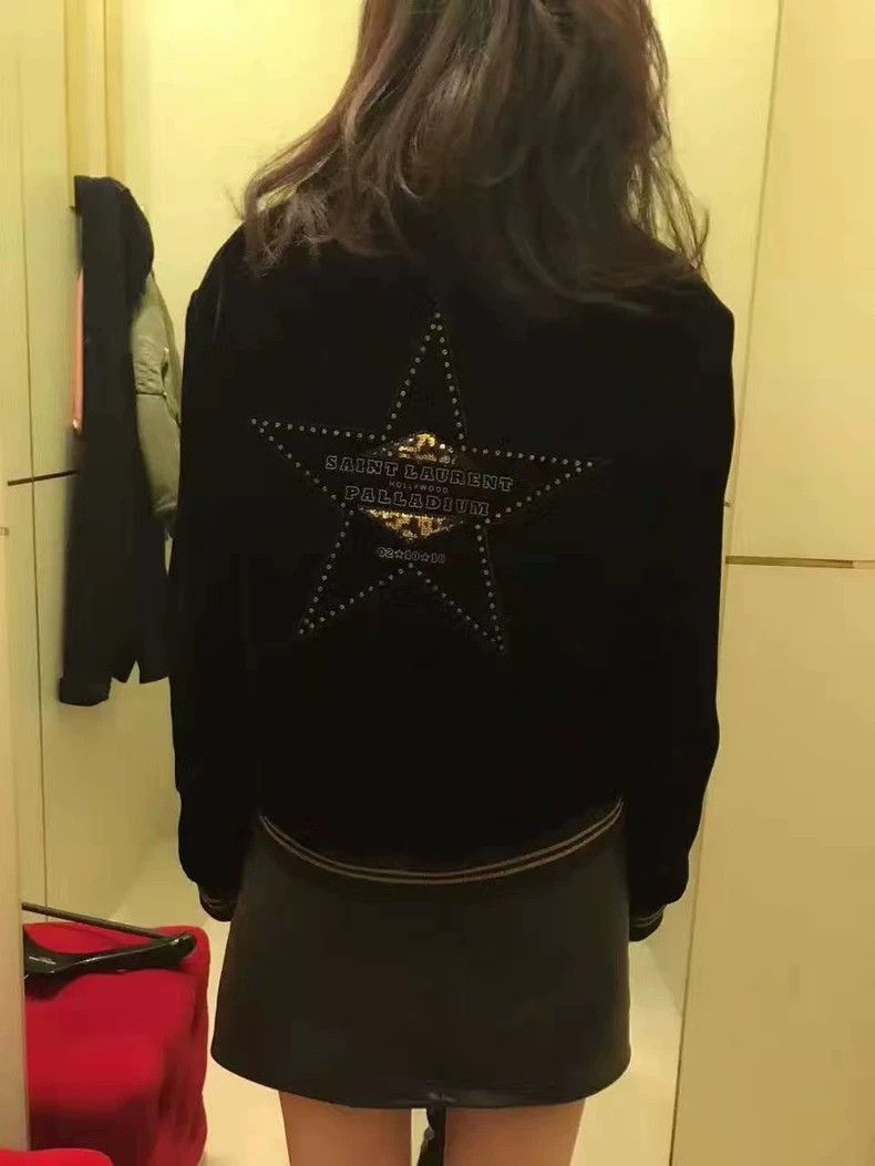 Saint Laurent Paris Saint Laurent Paris Black velvet pentagram jacket-2506 Size US S / EU 44-46 / 1 - 6 Thumbnail