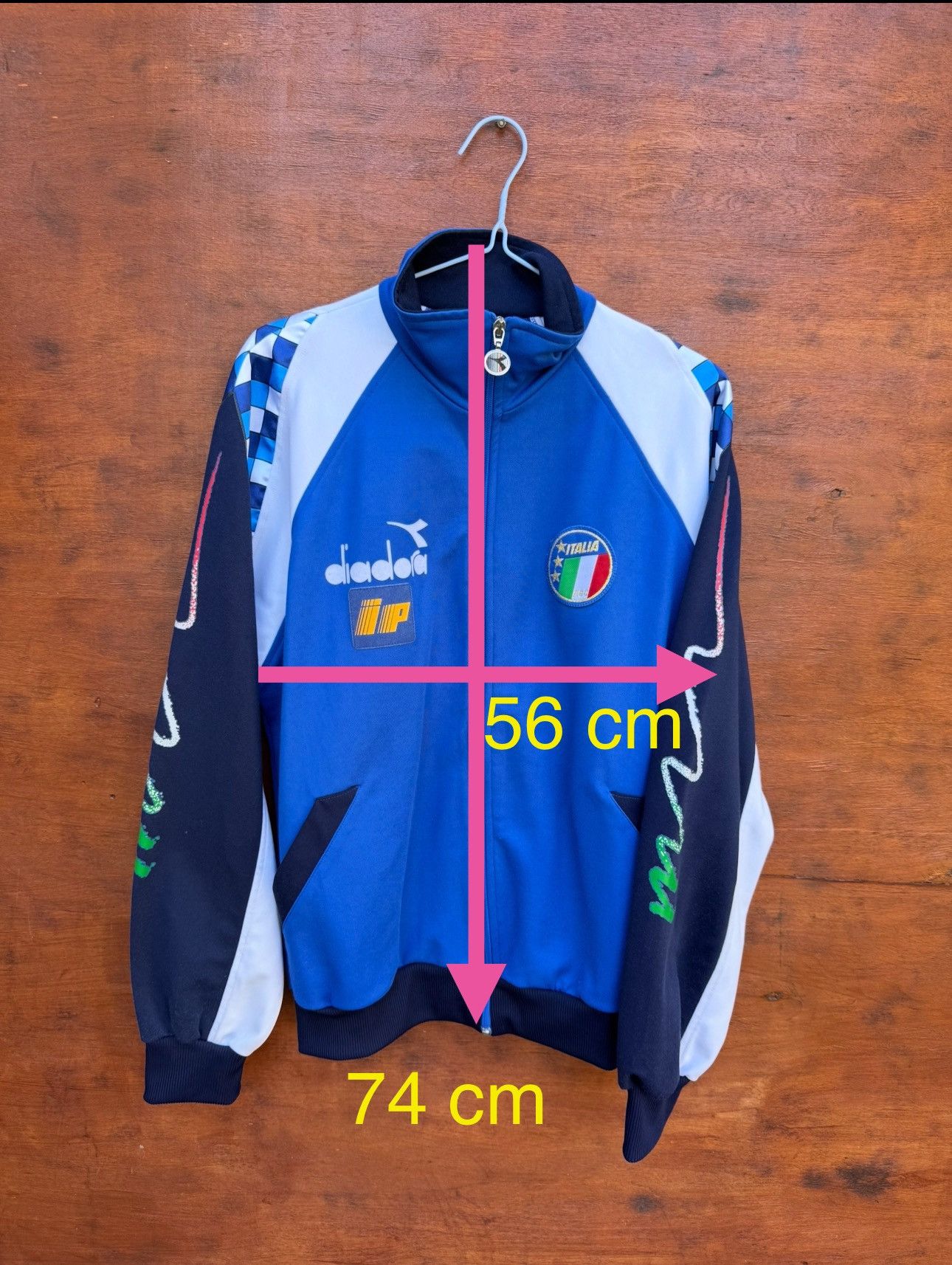 Diadora Italy National Team 1990/1992 Diadora Track Jacket sz L Size US L / EU 52-54 / 3 - 8 Thumbnail