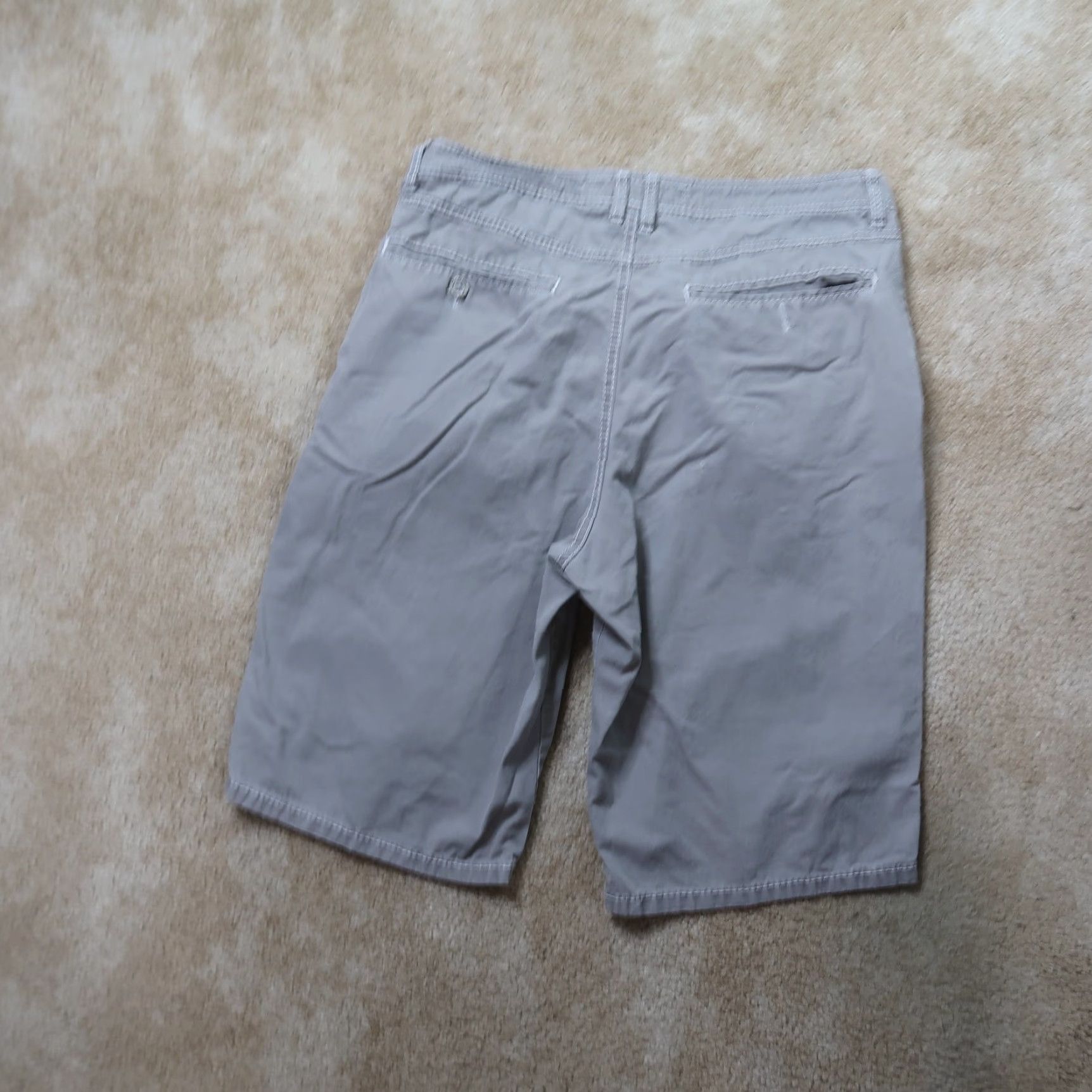 Vintage BKE Standard Fit Chino Shorts Men's 32 Gray 11" Inseam Flat Front Buckle Size US 32 / EU 48 - 6 Thumbnail