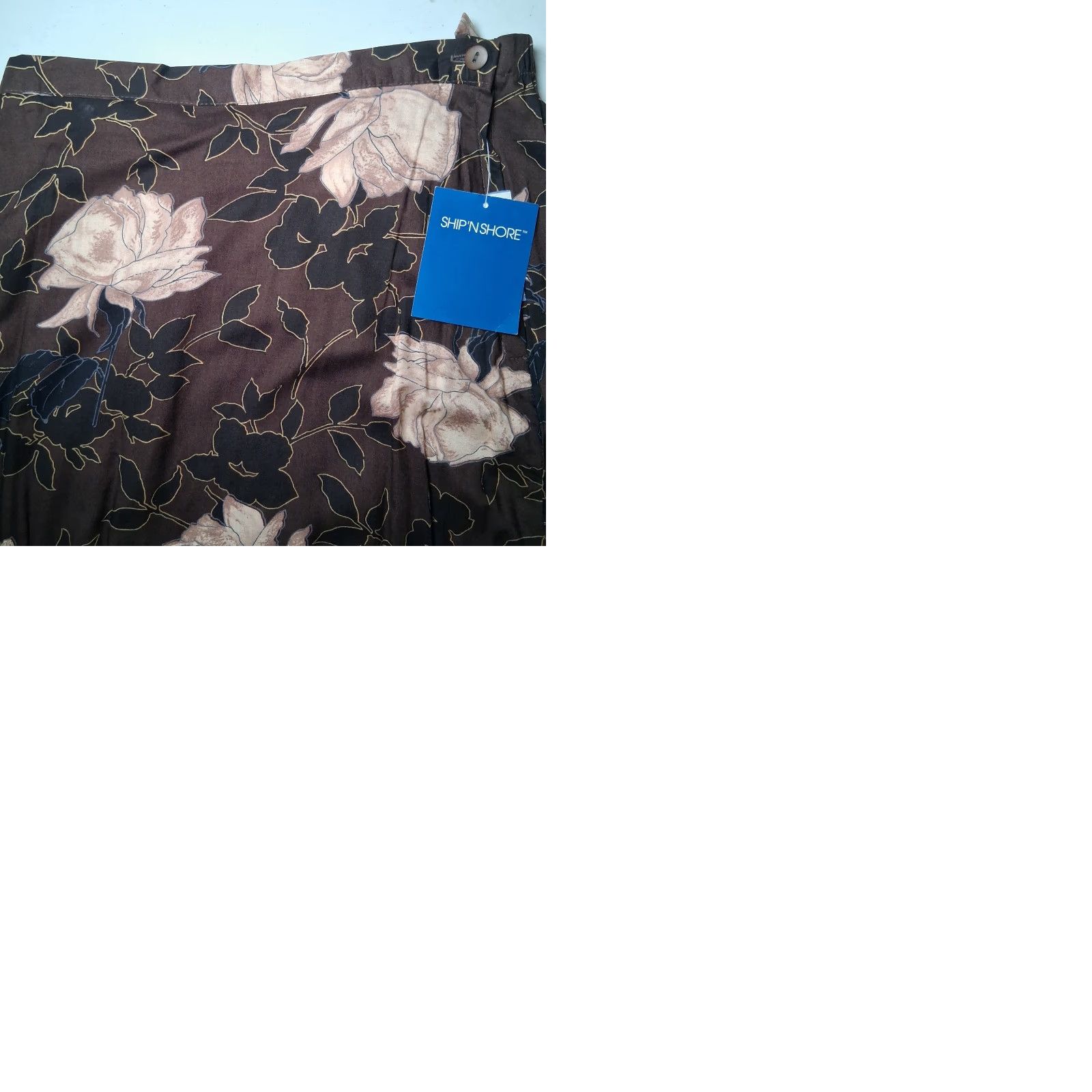 Vintage VINTAGE Skirt L Brown Floral Maxi Rayon USA Made Ship n Shore Size Large Long New Size 36" / US 14 / IT 50 - 9 Thumbnail