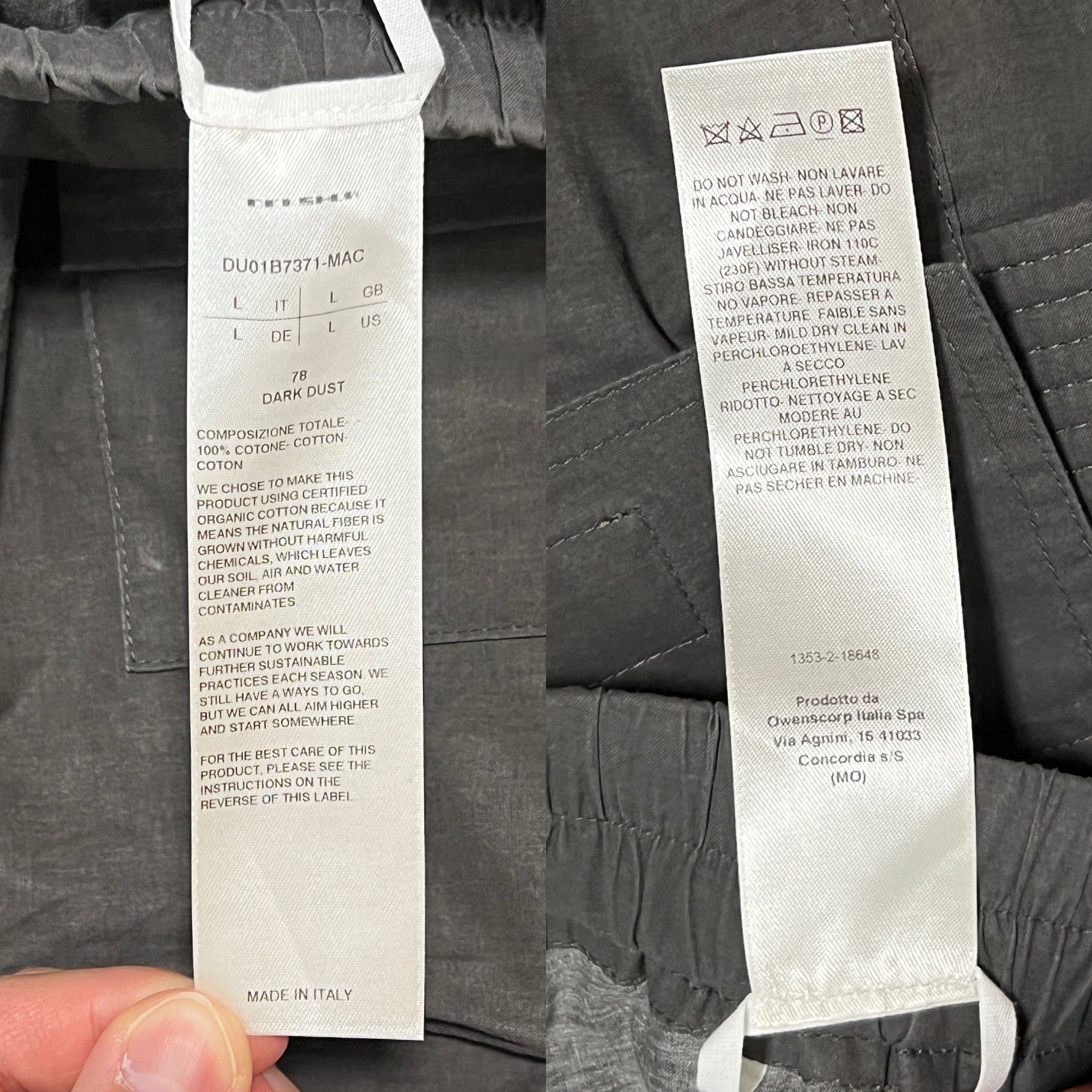 Rick Owens Rick Owens SS22 DRKSHDW Creatch Cargo Cropped Pants DarkDust Size US 36 / EU 52 - 7 Thumbnail