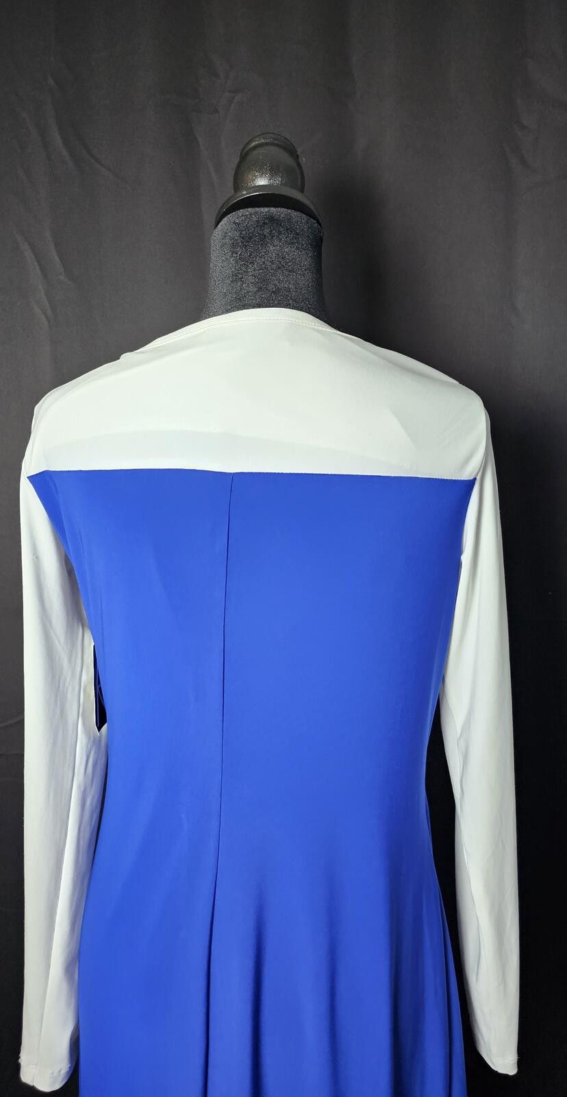 Other NWT Kasper Dress Blue & White Womens Size M Size M / US 6-8 / IT 42-44 - 6 Thumbnail