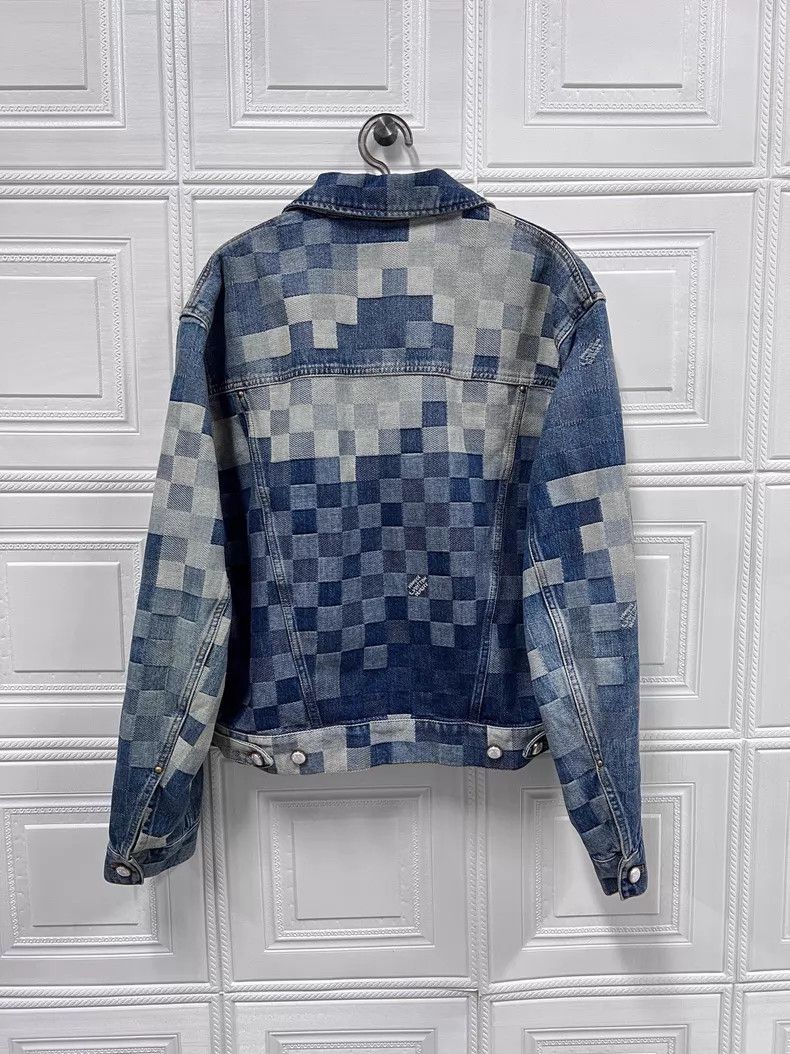 Louis Vuitton Louis Vuitton Fei Dong Co-branded Blue Mosaic Checkerboard Size US M / EU 48-50 / 2 - 2 Thumbnail