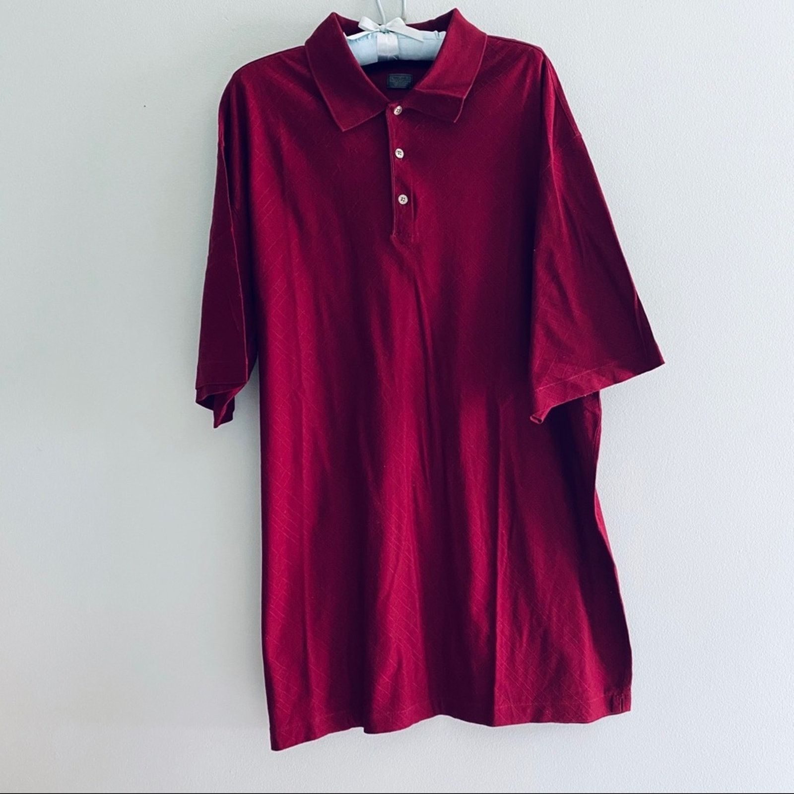 Nike Nike Golf Tiger Woods maroon polo shirt Size US XL / EU 56 / 4 - 2 Thumbnail