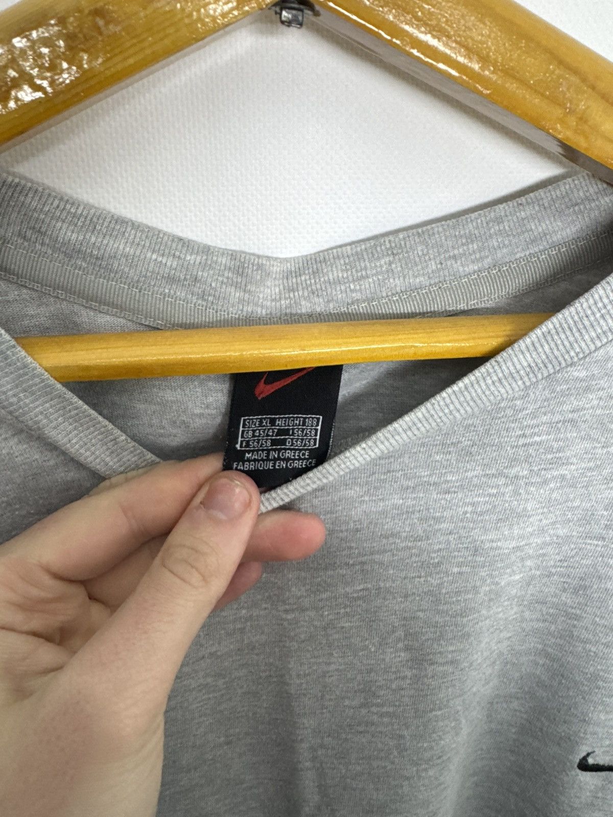 Nike Vintage Nike Swoosh T-Shirt 90’s Size US XL / EU 56 / 4 - 7 Thumbnail