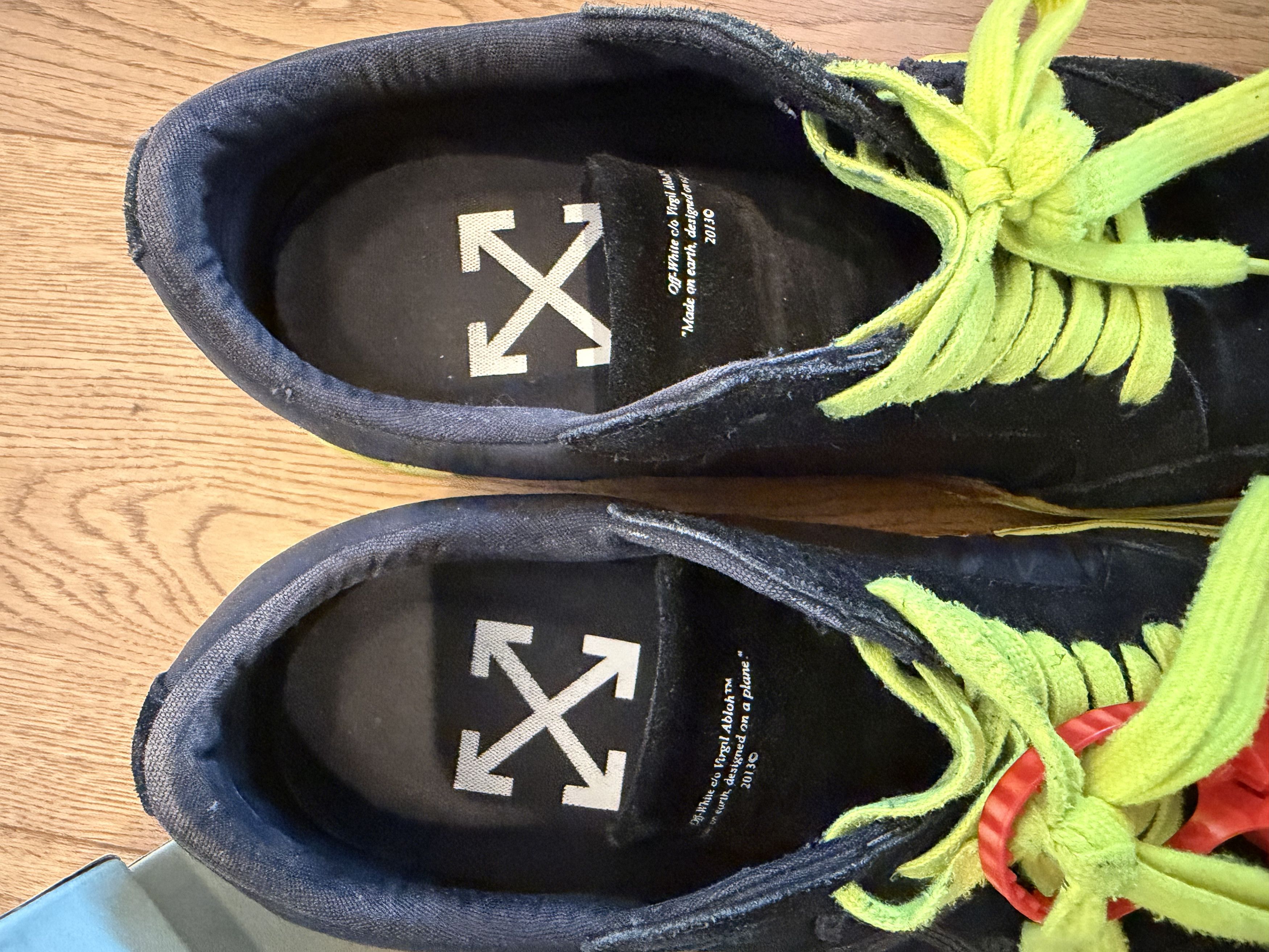 Off-White Off-White Vulcanized Low black/neon Size US 10 / EU 43 - 6 Thumbnail
